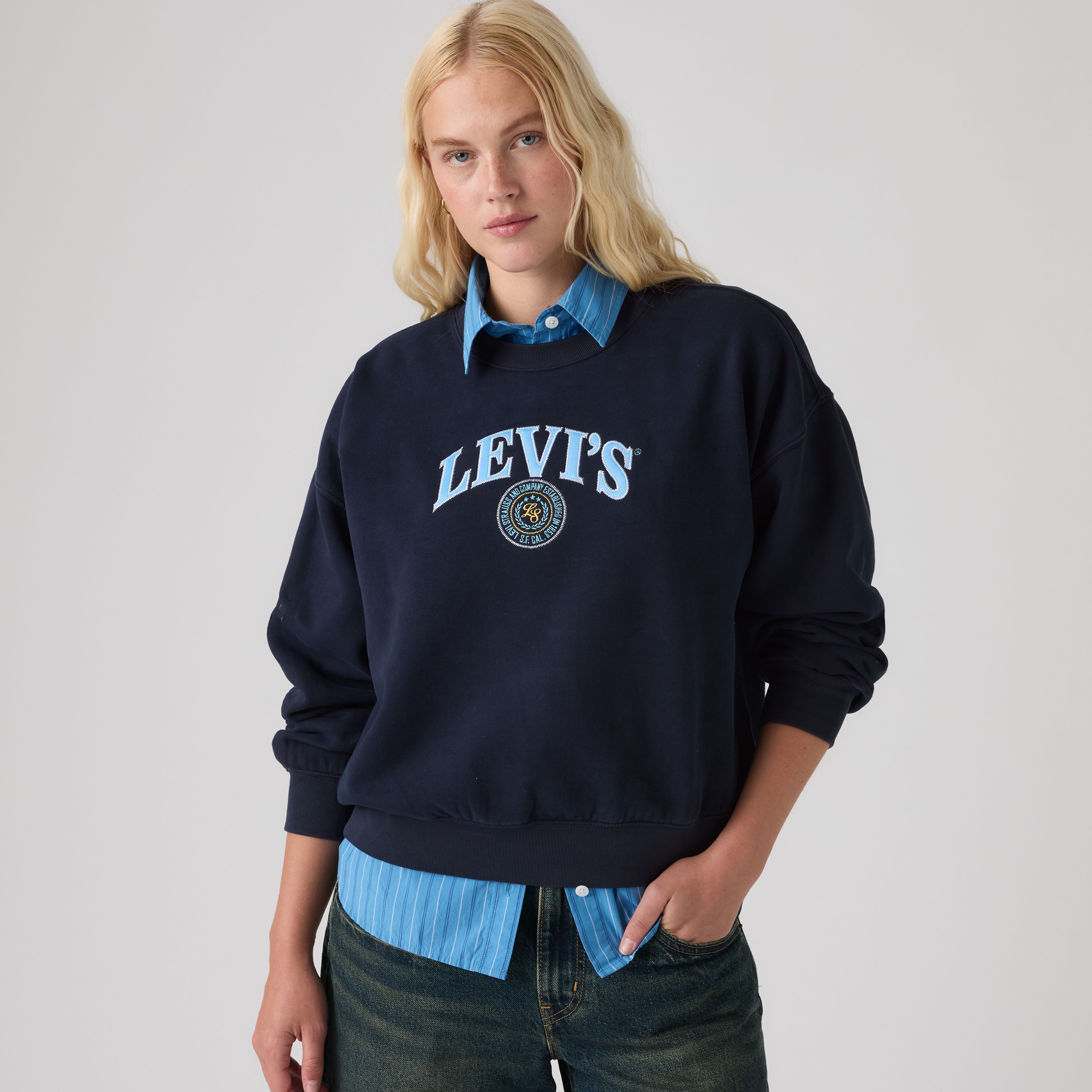 Graphic Vintage Boxy Sweatshirt 1