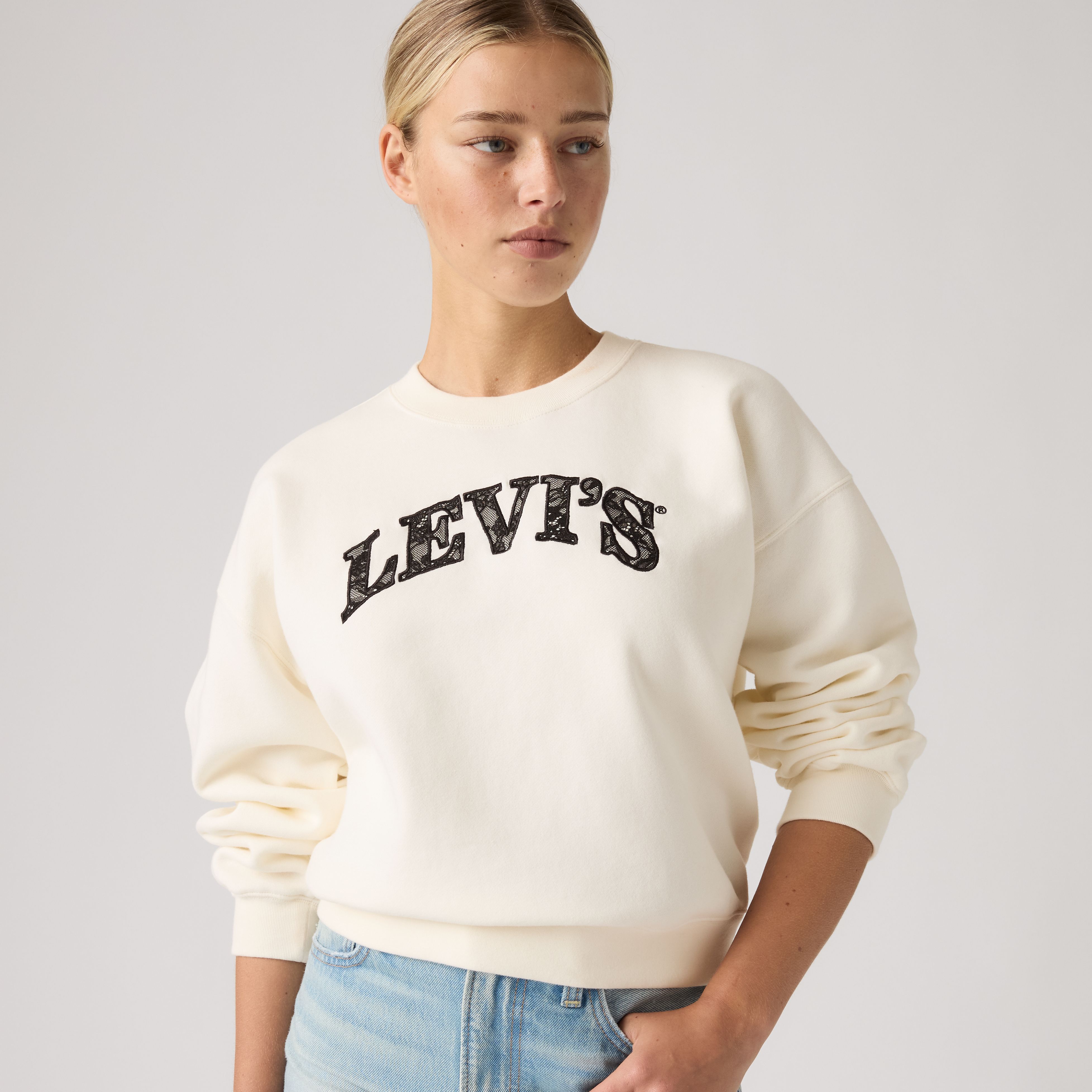 Graphic Vintage Boxy Sweatshirt 1