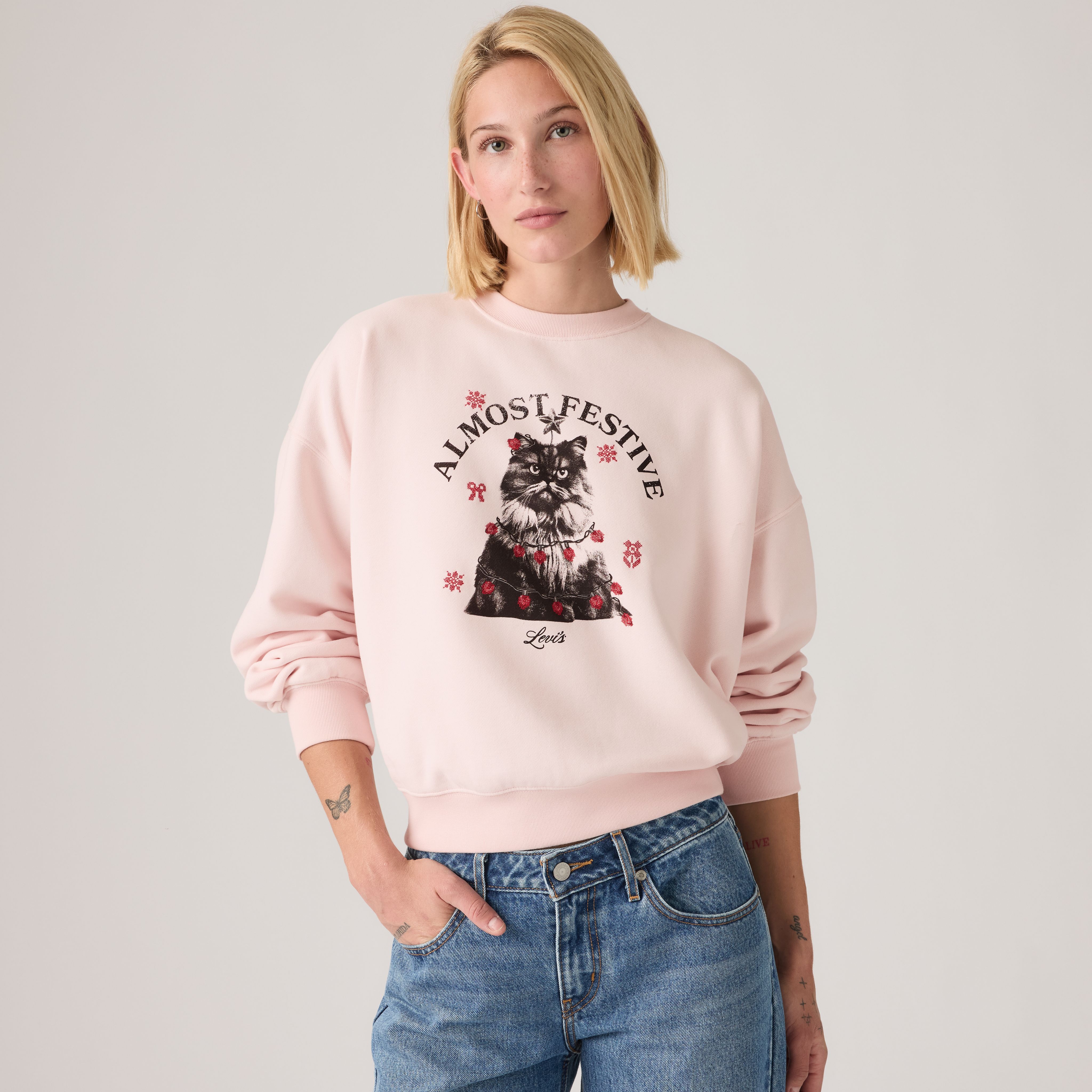 Graphic Vintage Boxy Sweatshirt 1