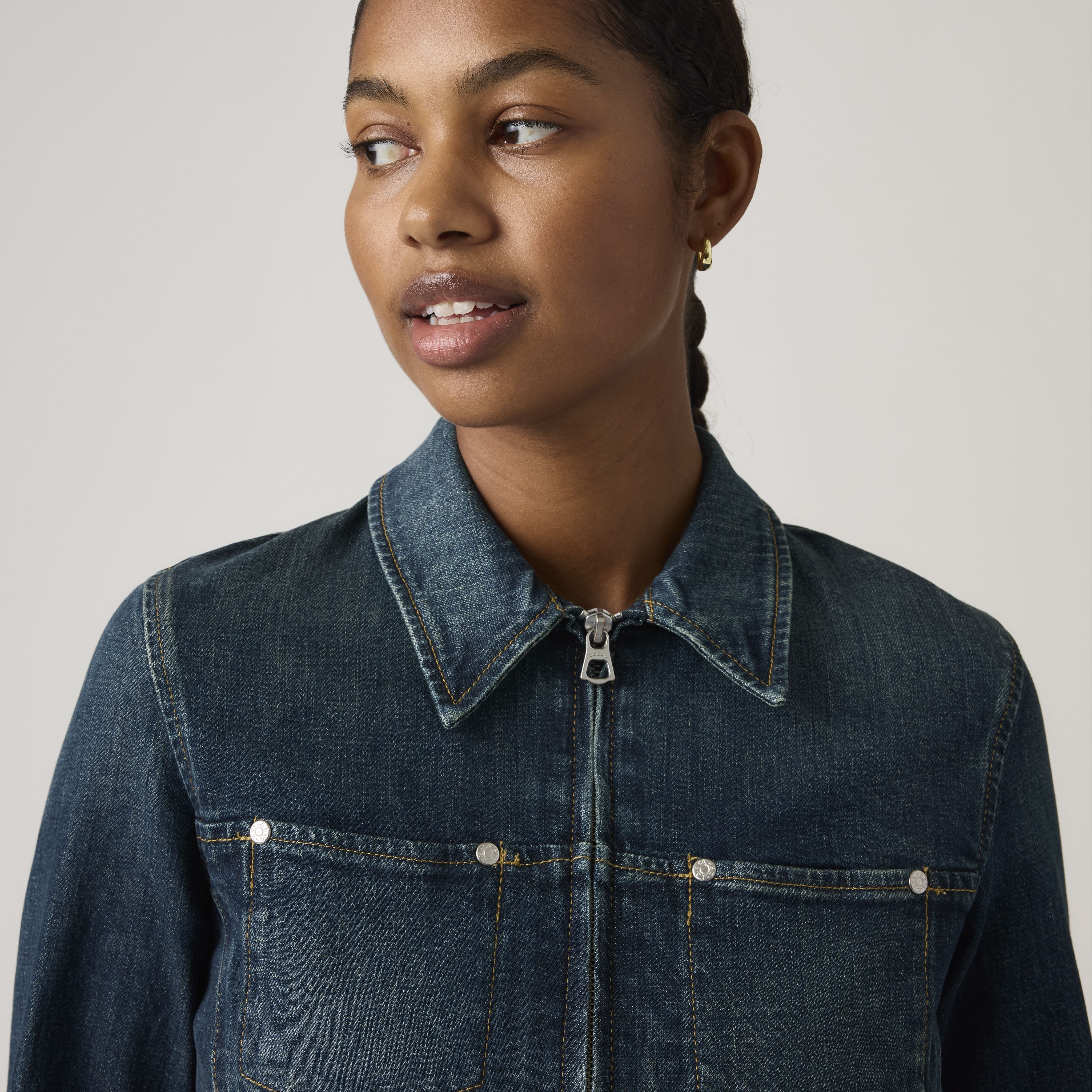 Y2K Stretch Fitted Trucker Jacket 2