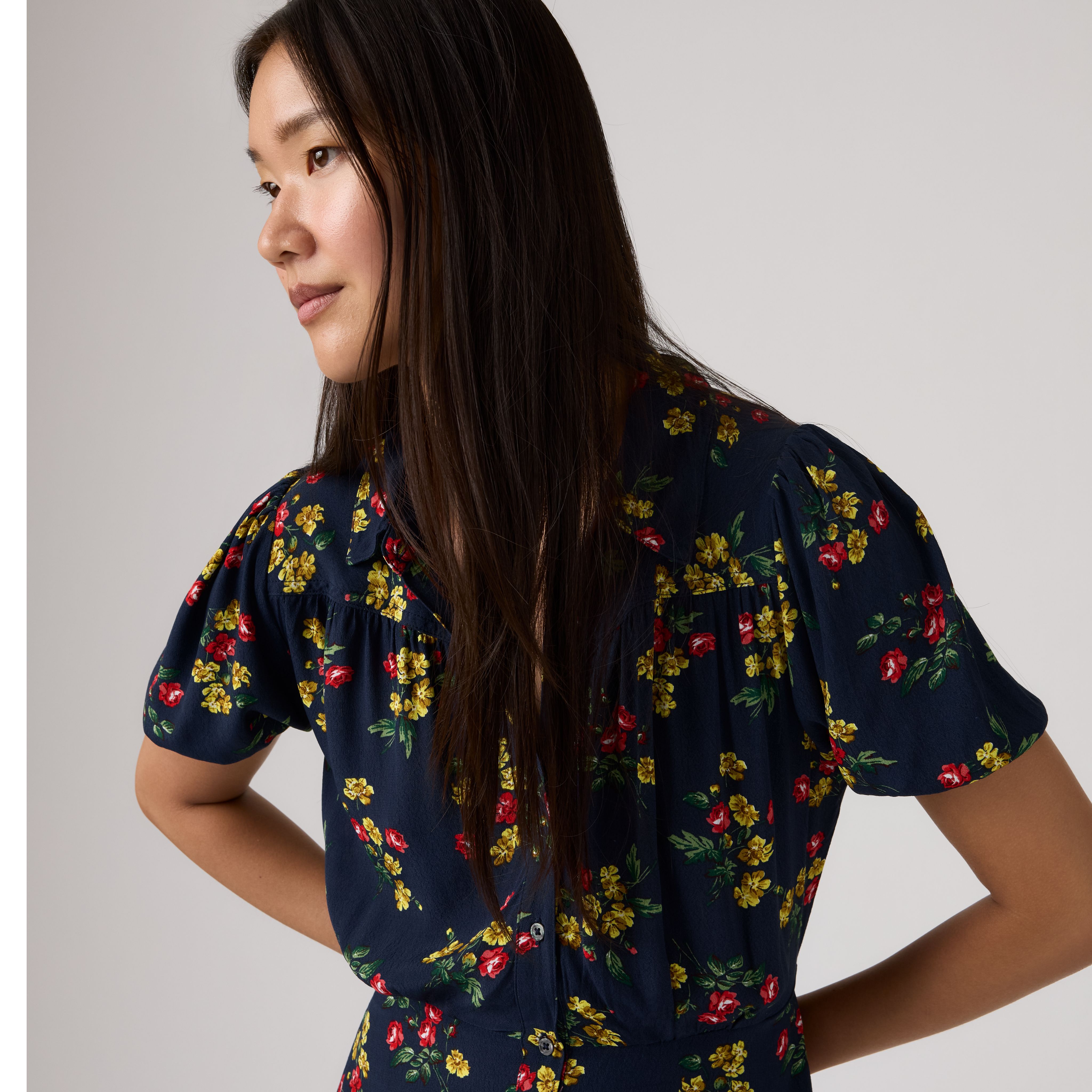 Rosa Short-Sleeve Midi Dress 2