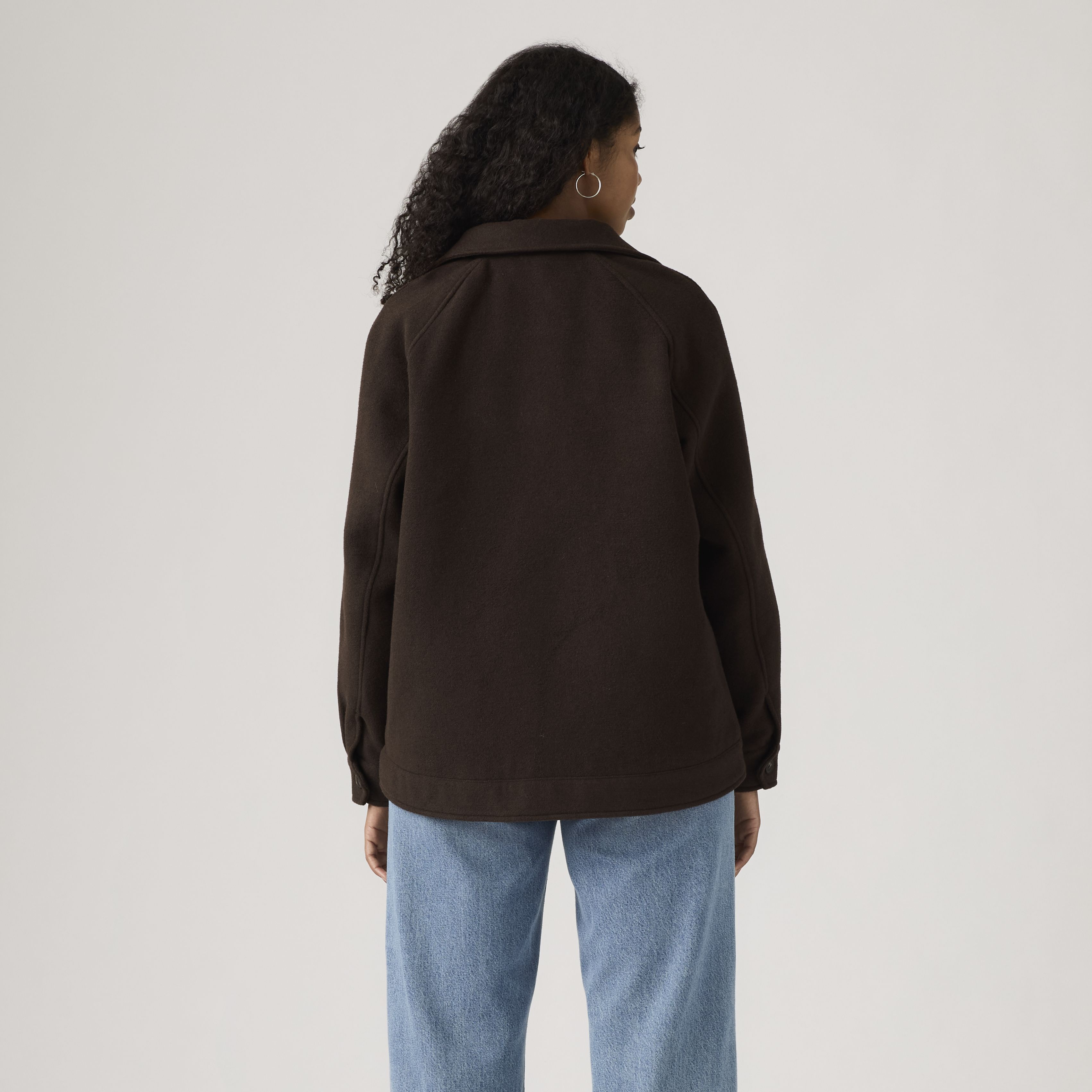 Raglan Sleeve Shirt Jacket - Brown | Levi's® US