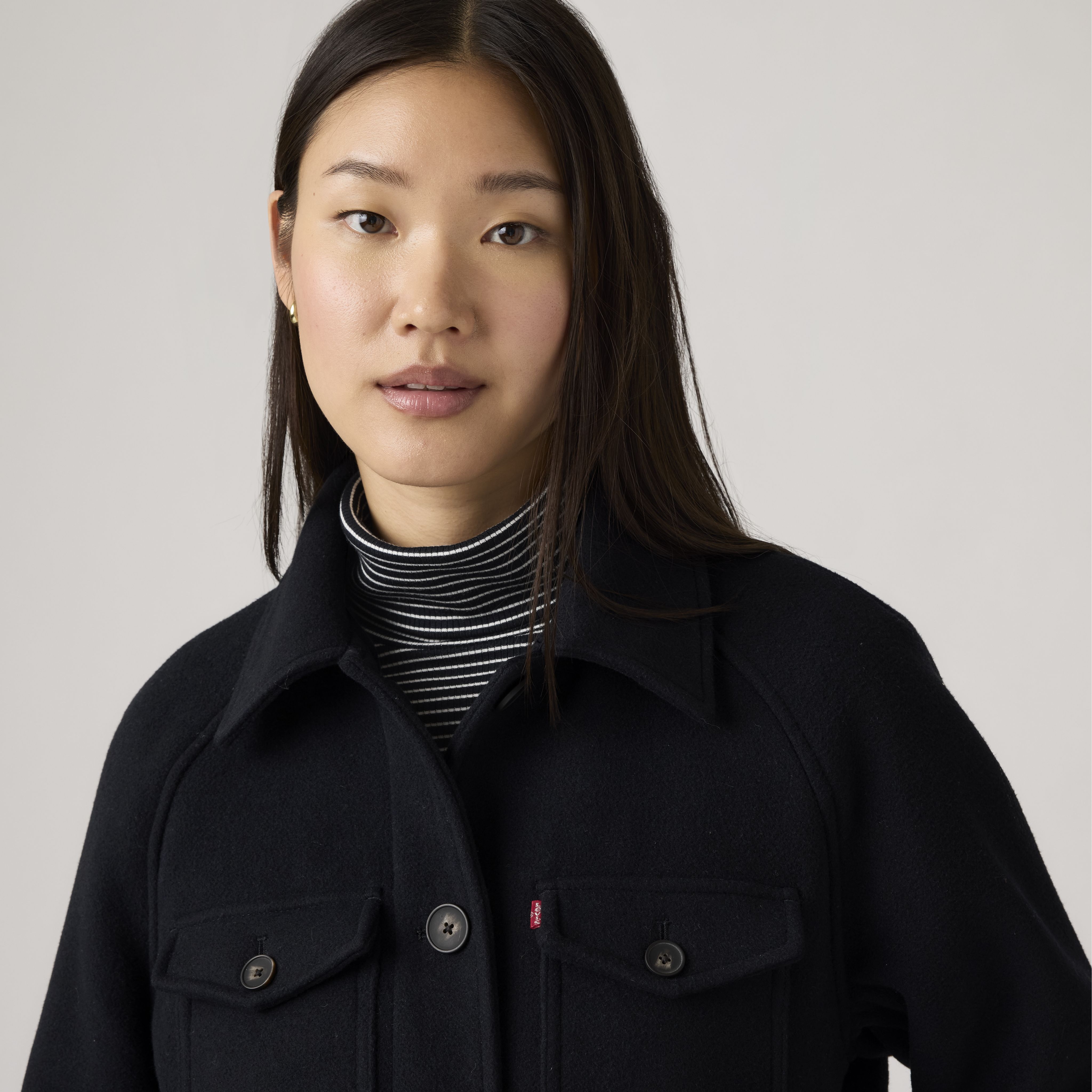 Raglan Sleeve Shirt Jacket 4