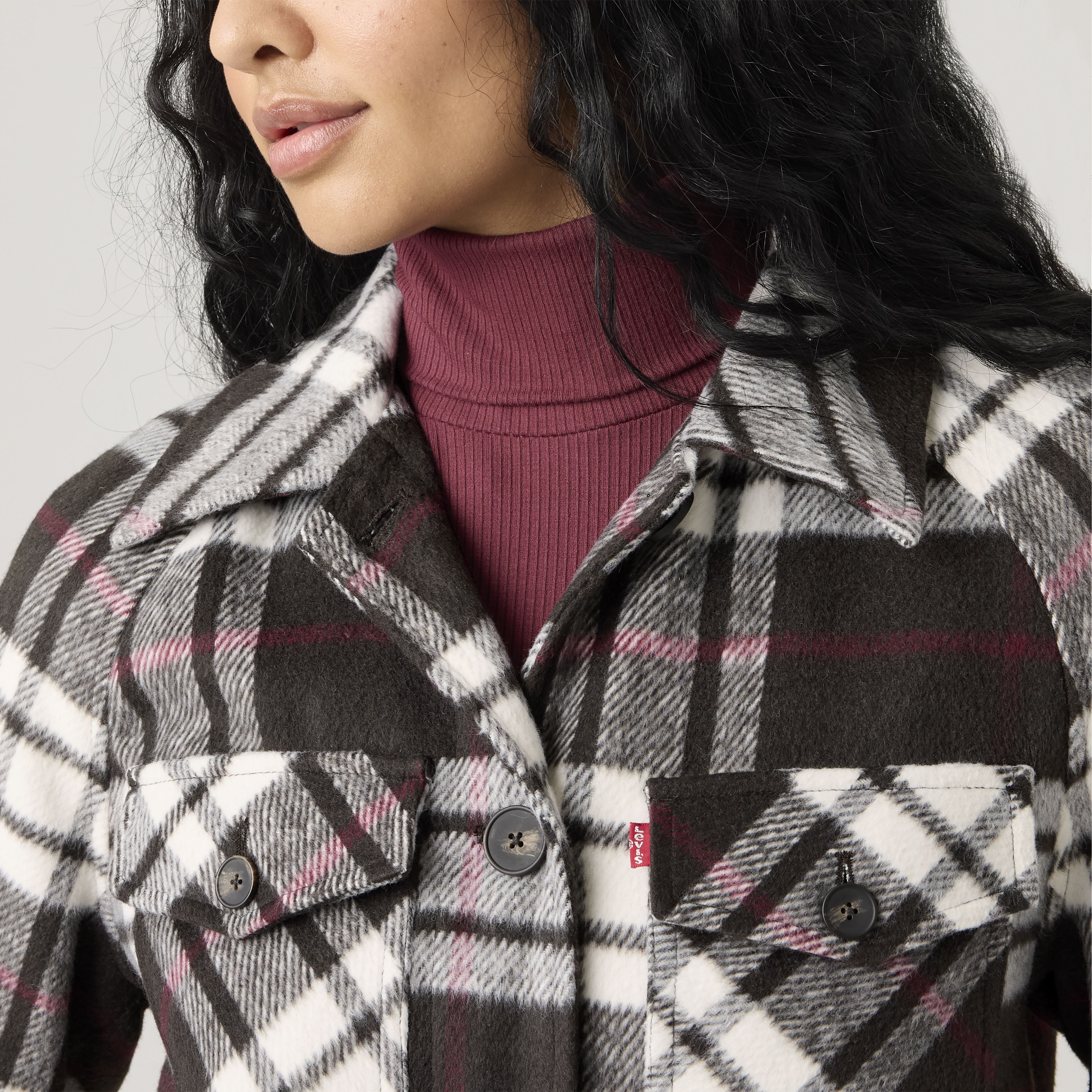 Raglan Sleeve Shirt Jacket 2