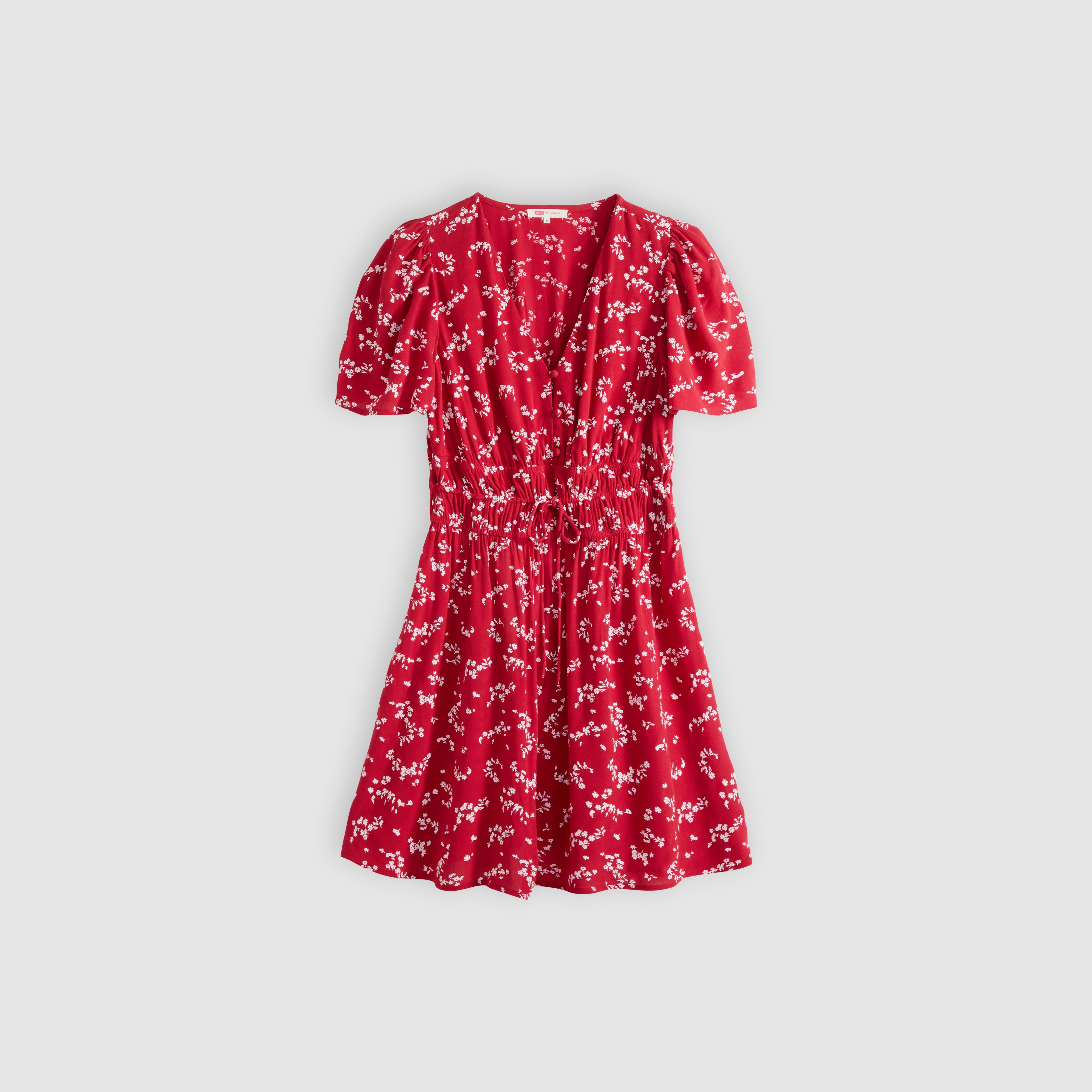 Rylan Short-Sleeve Crepe Mini Dress
