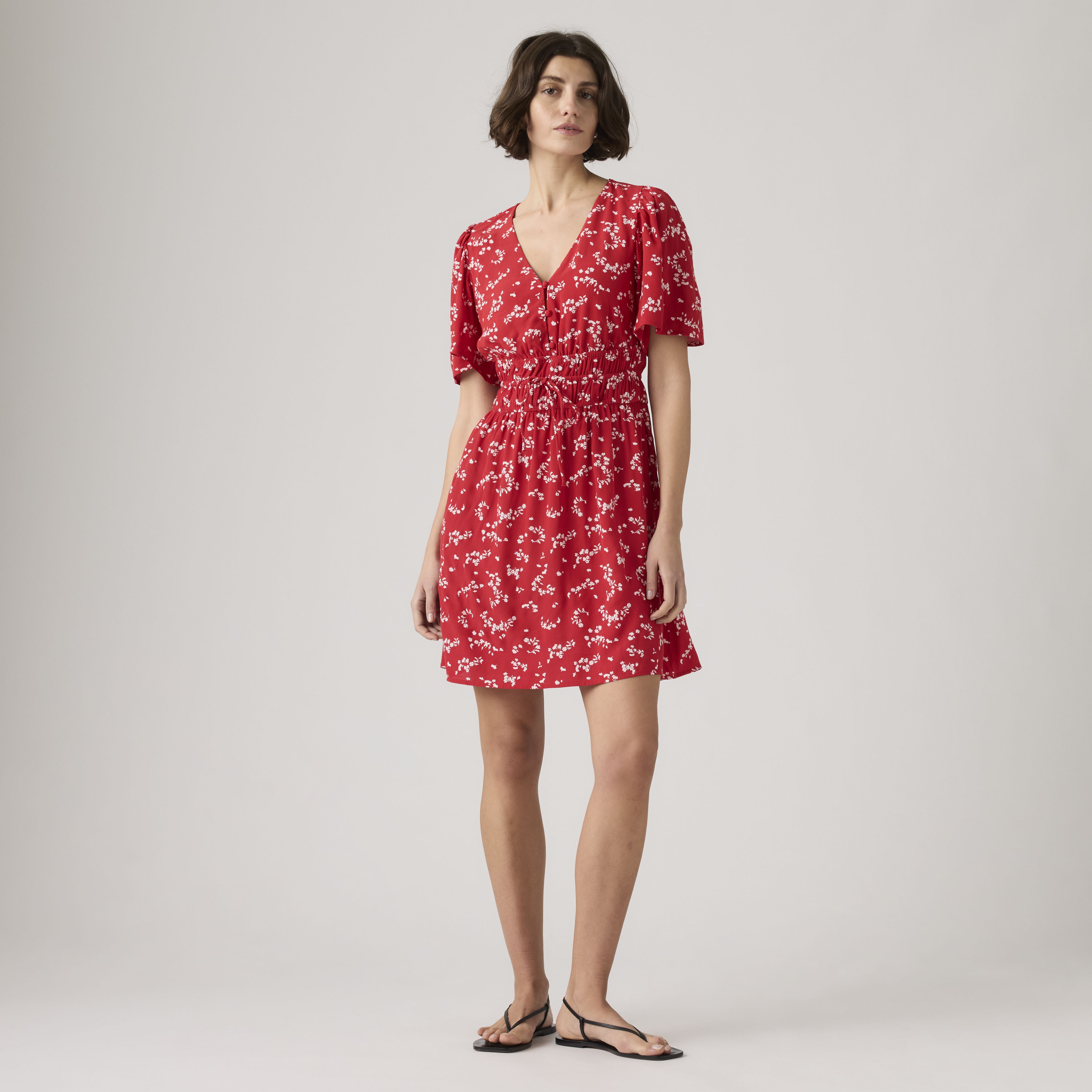 Rylan Short-Sleeve Crepe Blouse 4