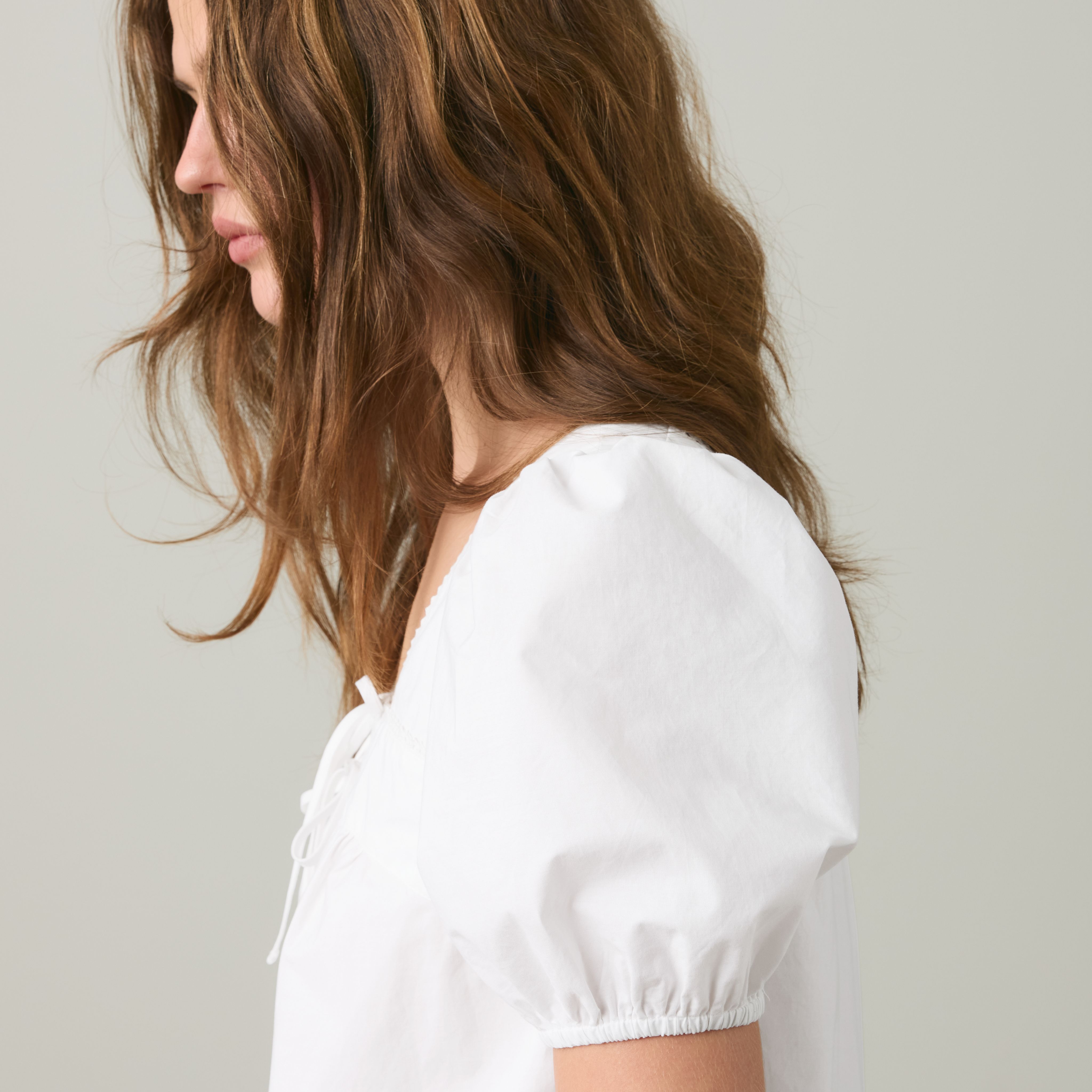 Darling Short-Sleeve Cutwork Blouse 4
