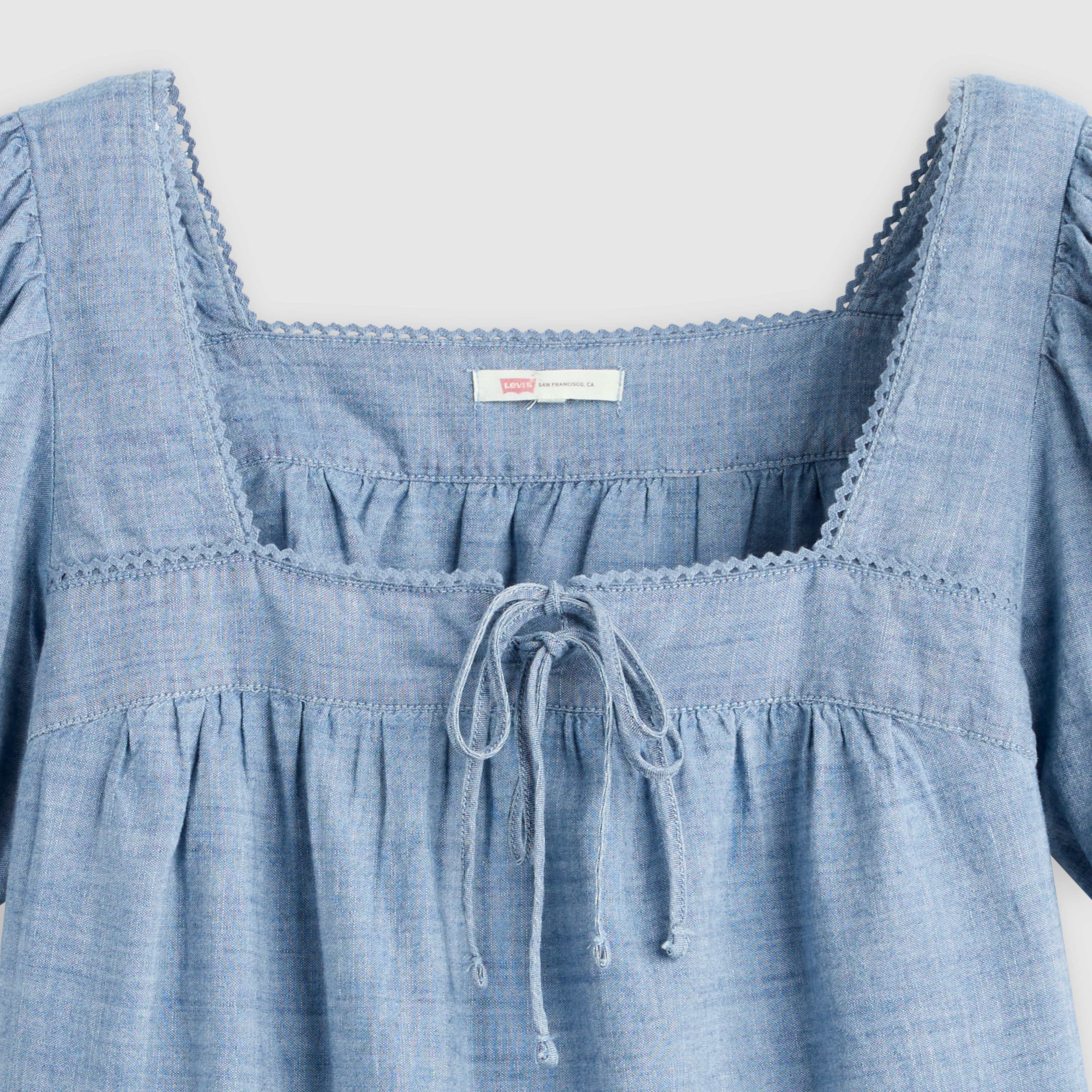 Darling Short-Sleeve Cutwork Blouse 6