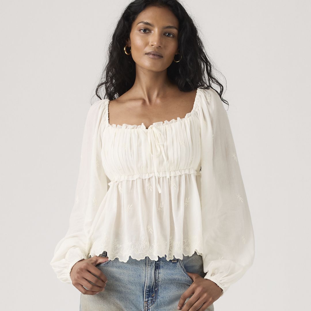 Levi's Ottie Long Sleeve Boho Blouse - Women's XS