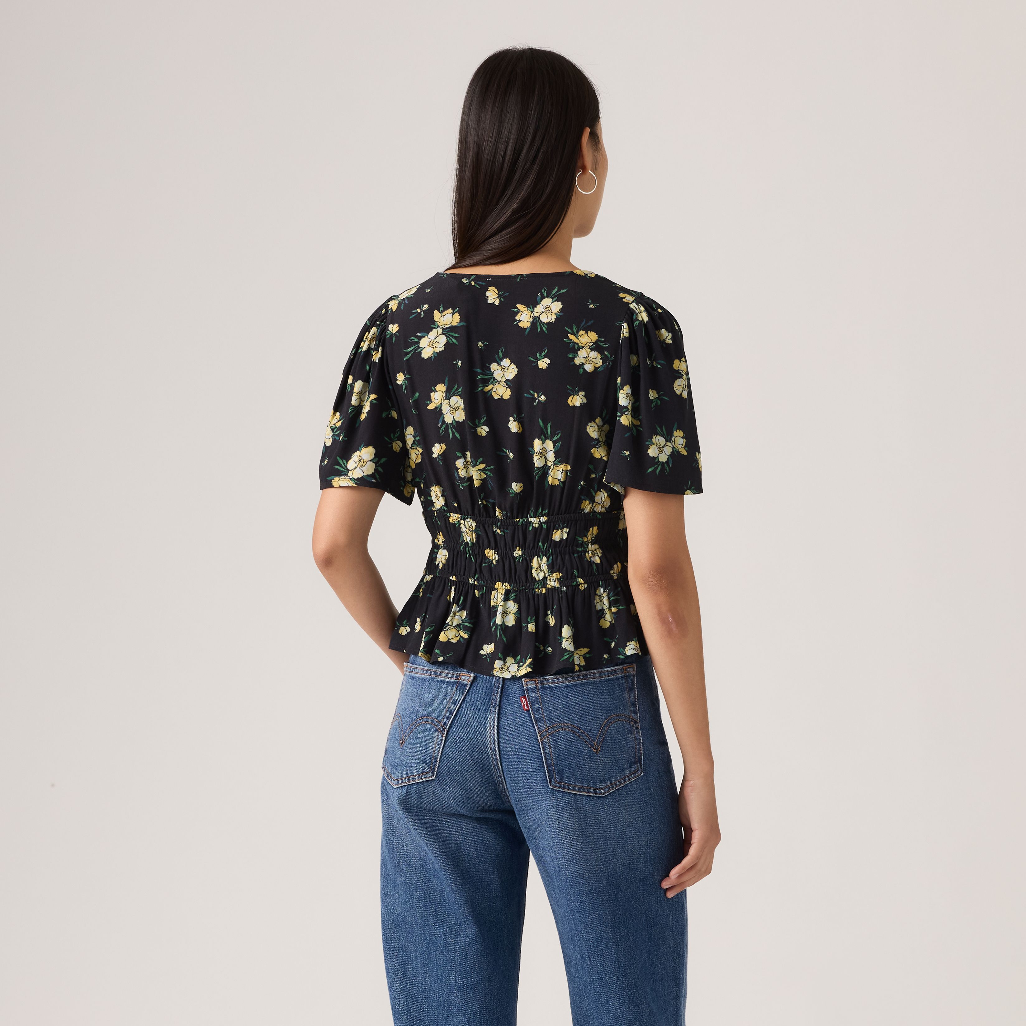 Ryan Short-Sleeve Crepe Blouse 4