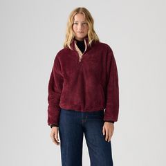 Gemma Sherpa Quarter-Zip Pullover — Tawny Port - Purple 2