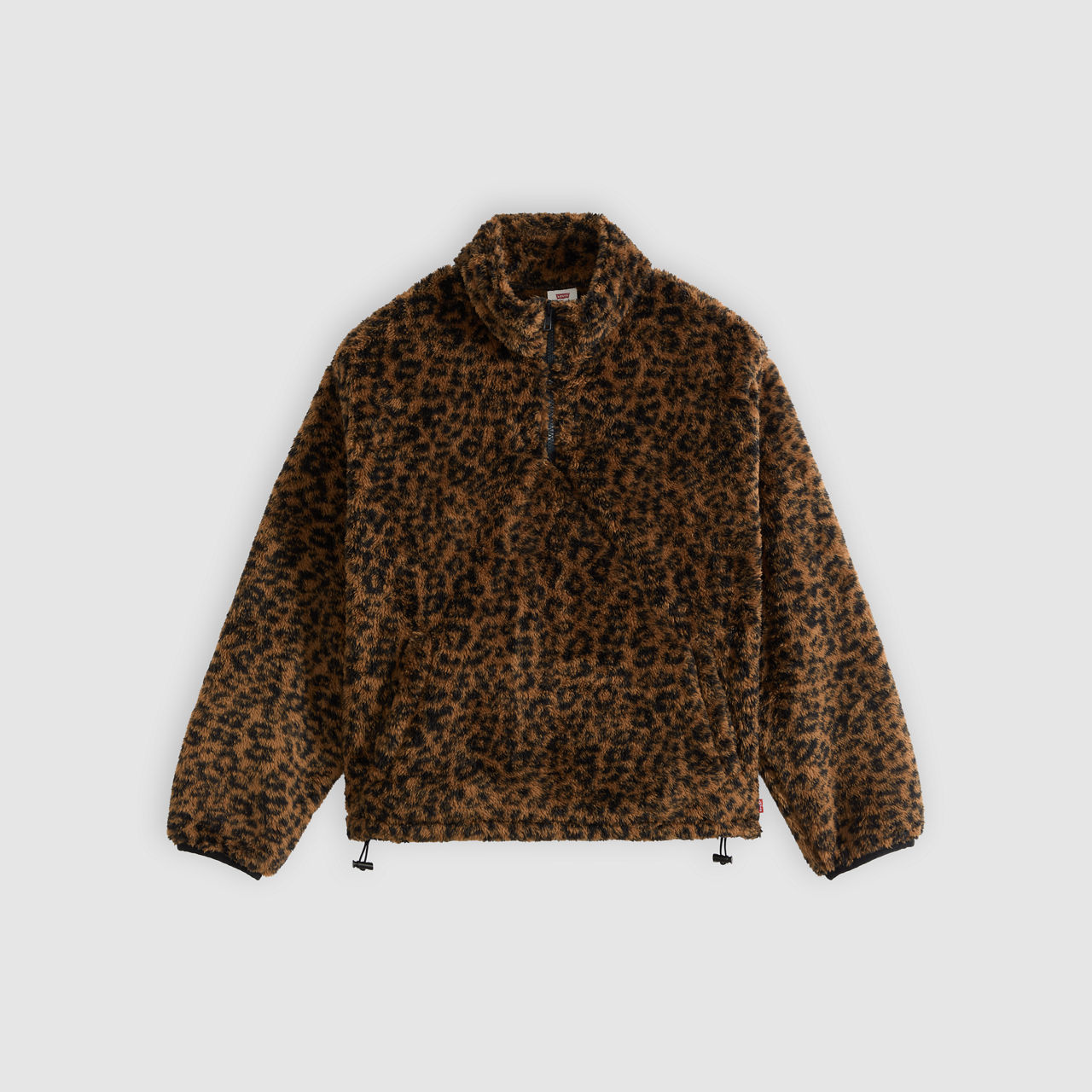 Felpa Gemma in pelliccia sintetica con cerniera a 1/4 5