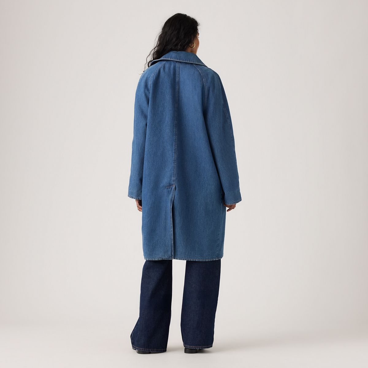 Frankie Mac Trench Coat — Let'S Get Lost Again - Dark Wash
