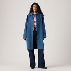 Frankie Mac Trench Coat — Let'S Get Lost Again - Dark Wash 3