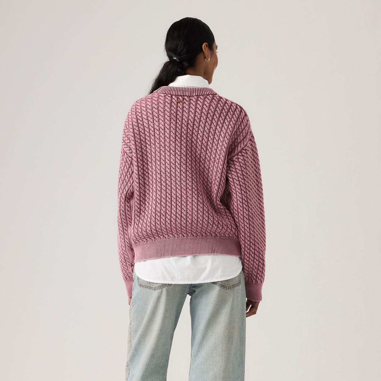 Leilah Cable Crewneck Sweater 4