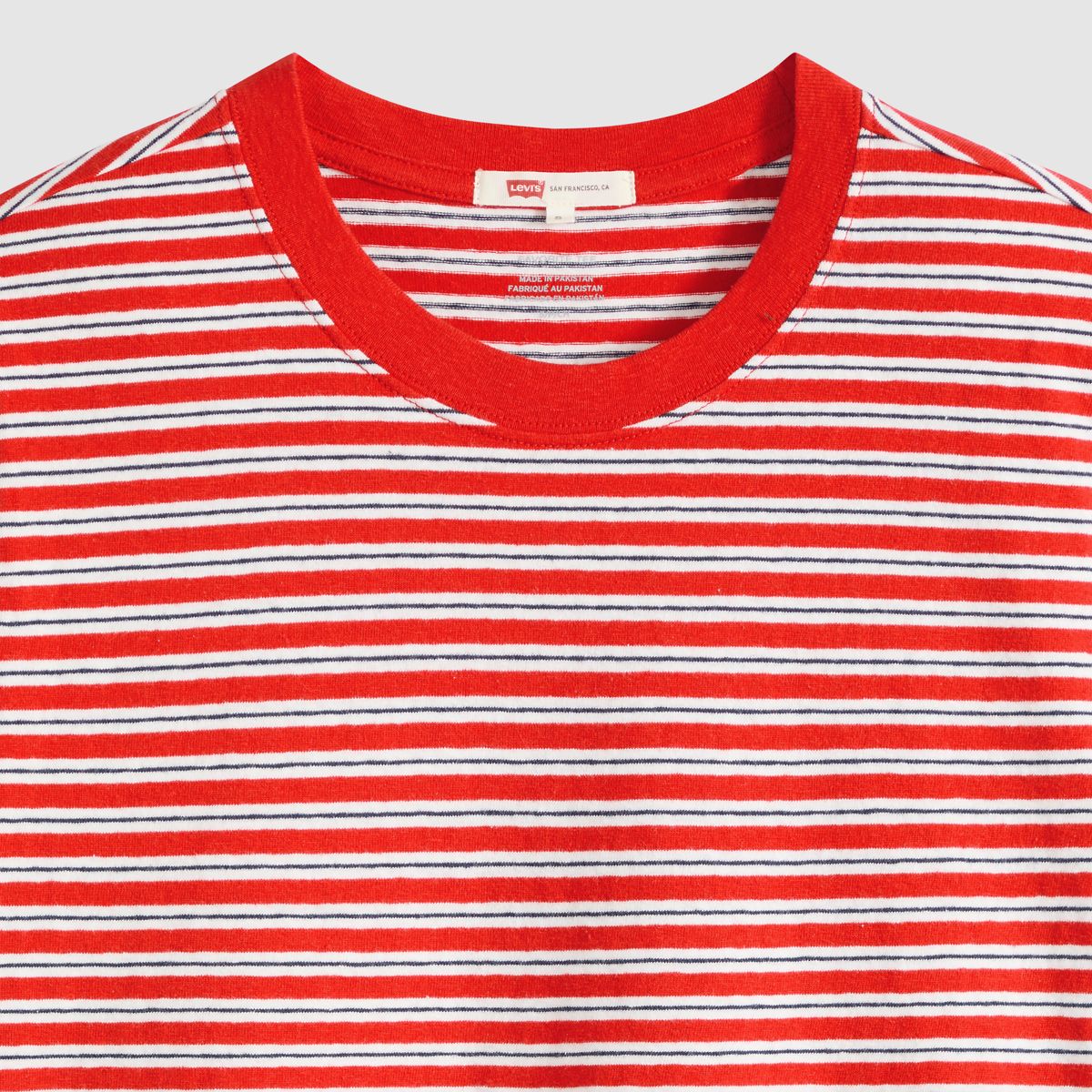 Favorite Short-Sleeve Tee — Bliss Stripe True Red - Red