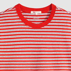 Favorite Short-Sleeve Tee — Bliss Stripe True Red - Red 6