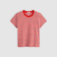 Favorite Short-Sleeve Tee — Bliss Stripe True Red - Red 5