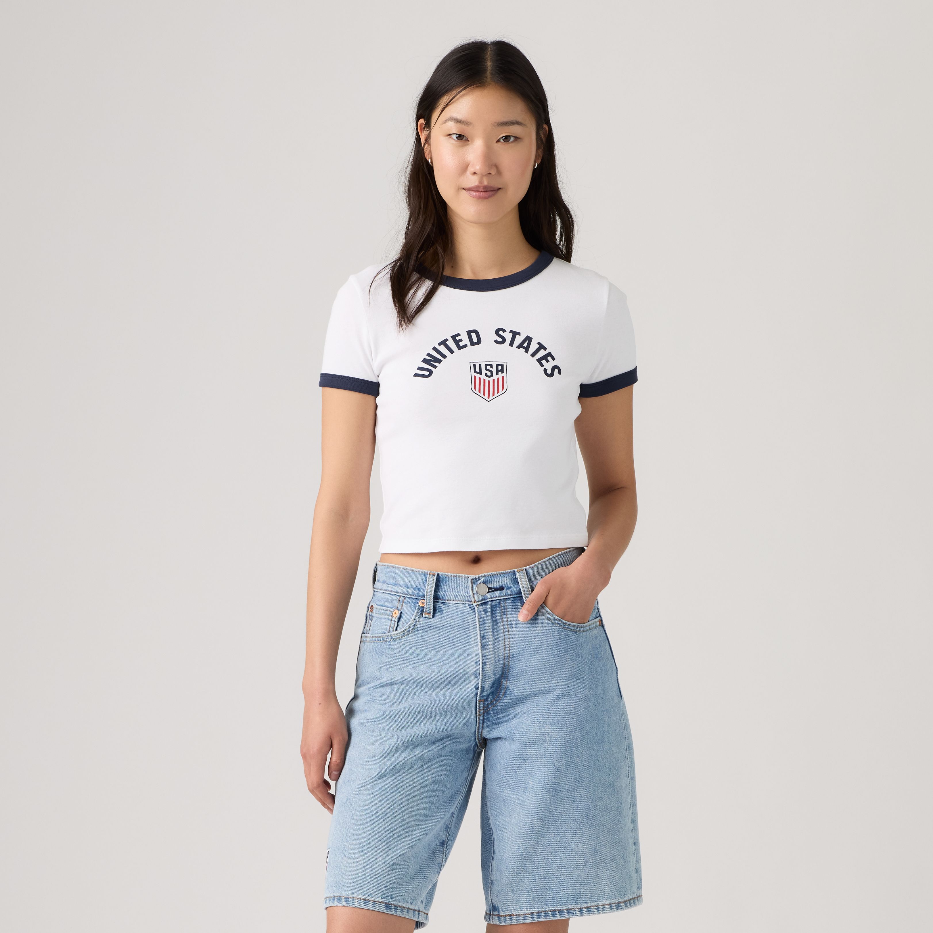 Levi's® U.S. Soccer Mini Ringer Tee 15