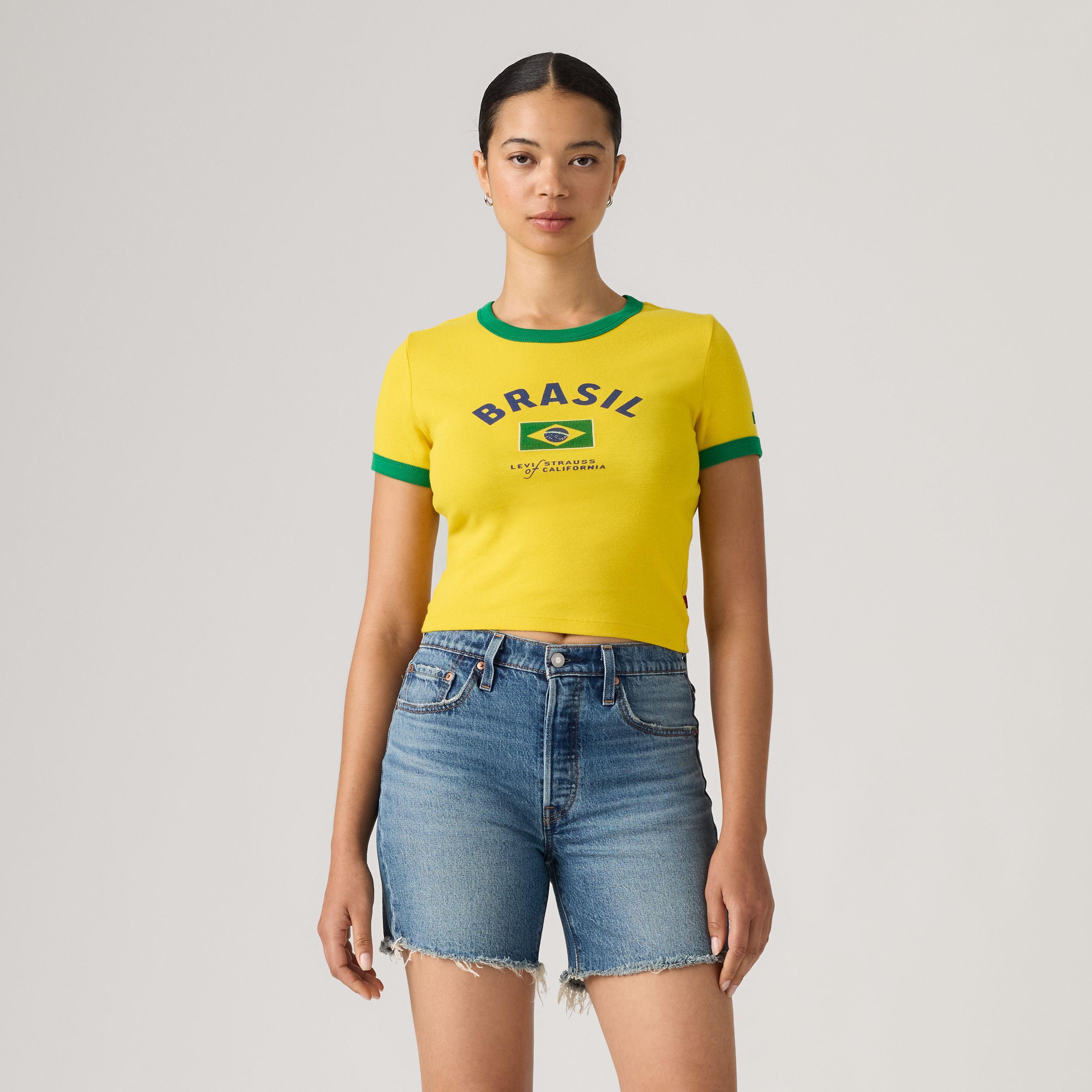 T-shirt Ringer da donna Levi's® Brasile 3