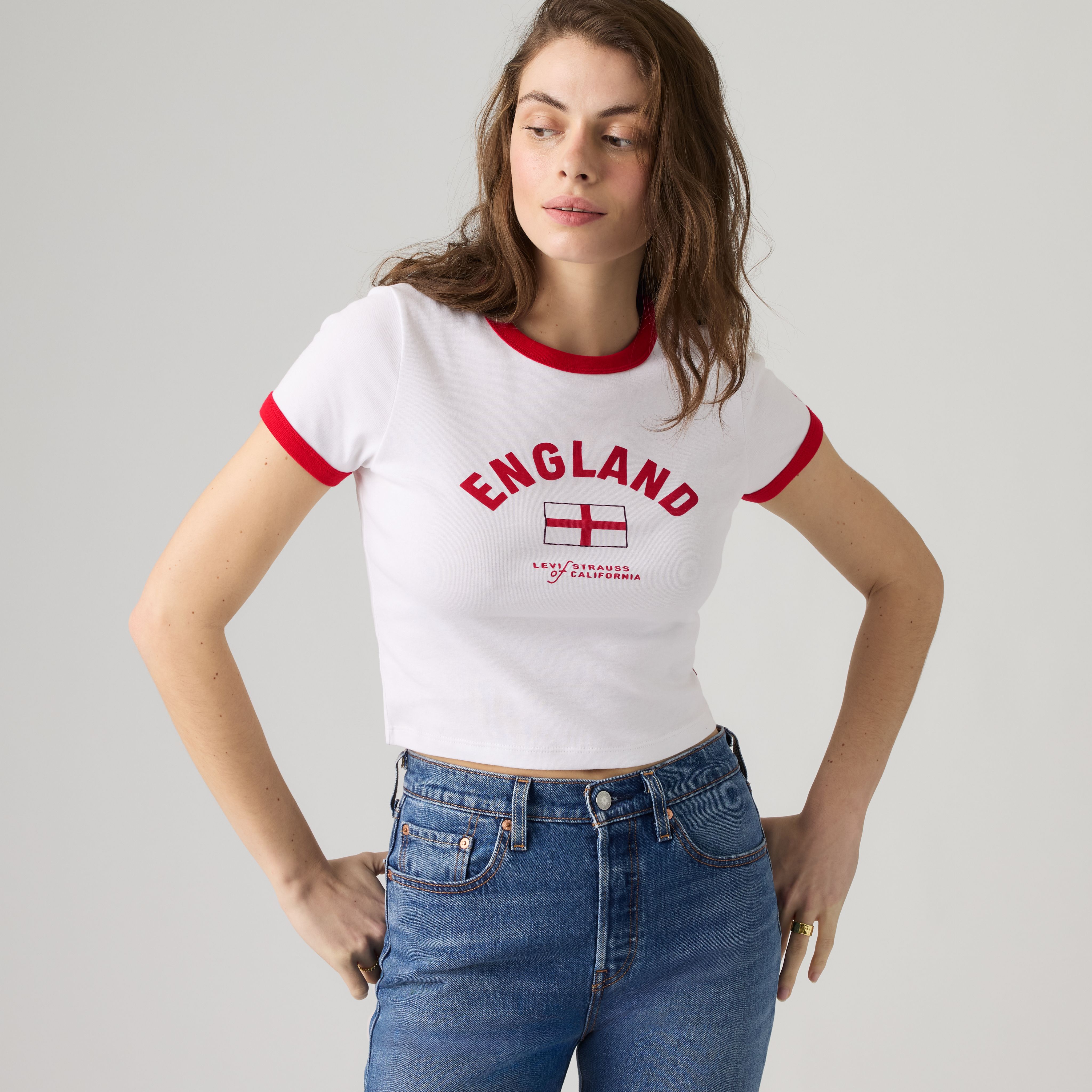 Camiseta Ringer de Inglaterra Levi's® para mujer 1