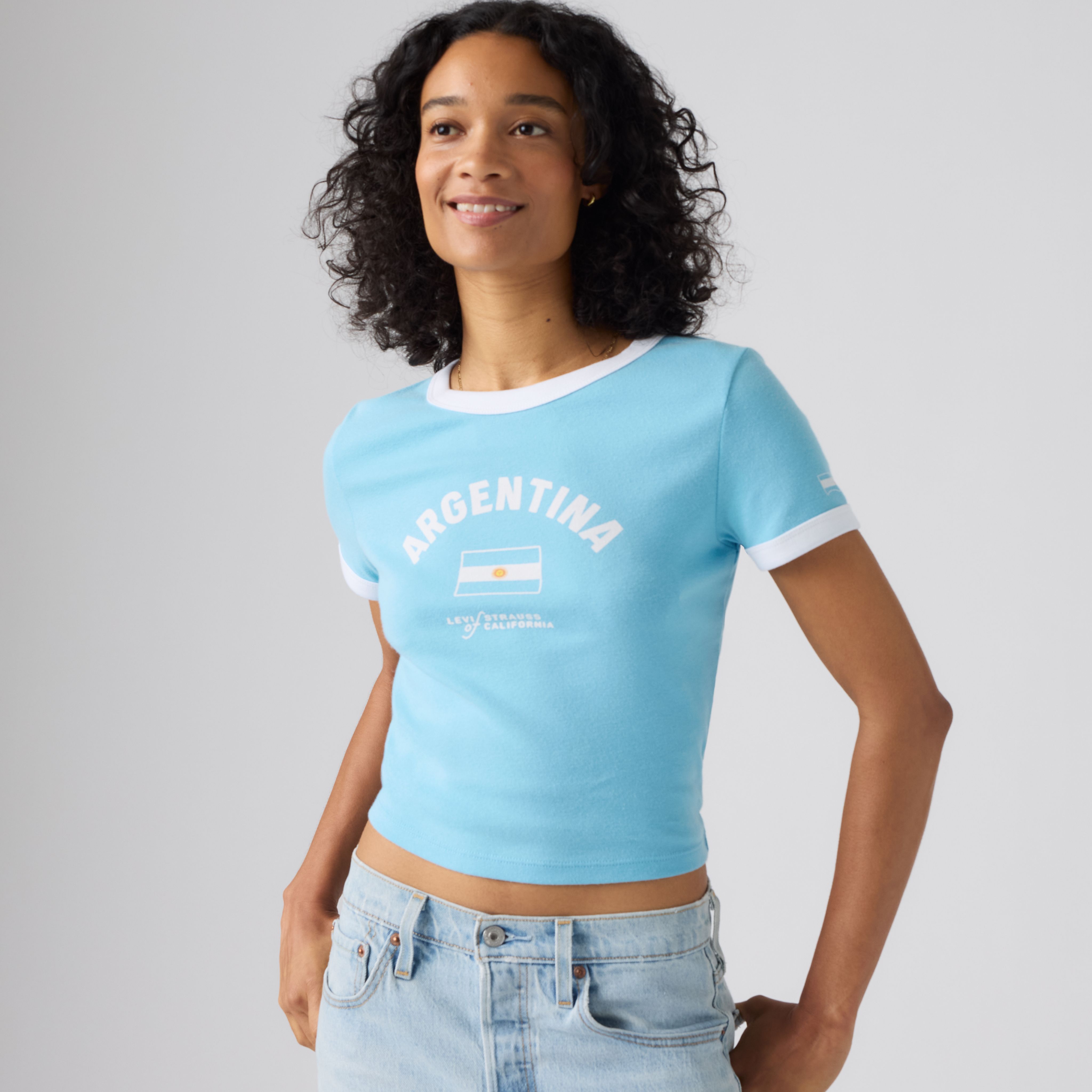 Camiseta Ringer de Argentina Levi's® para mujer 1