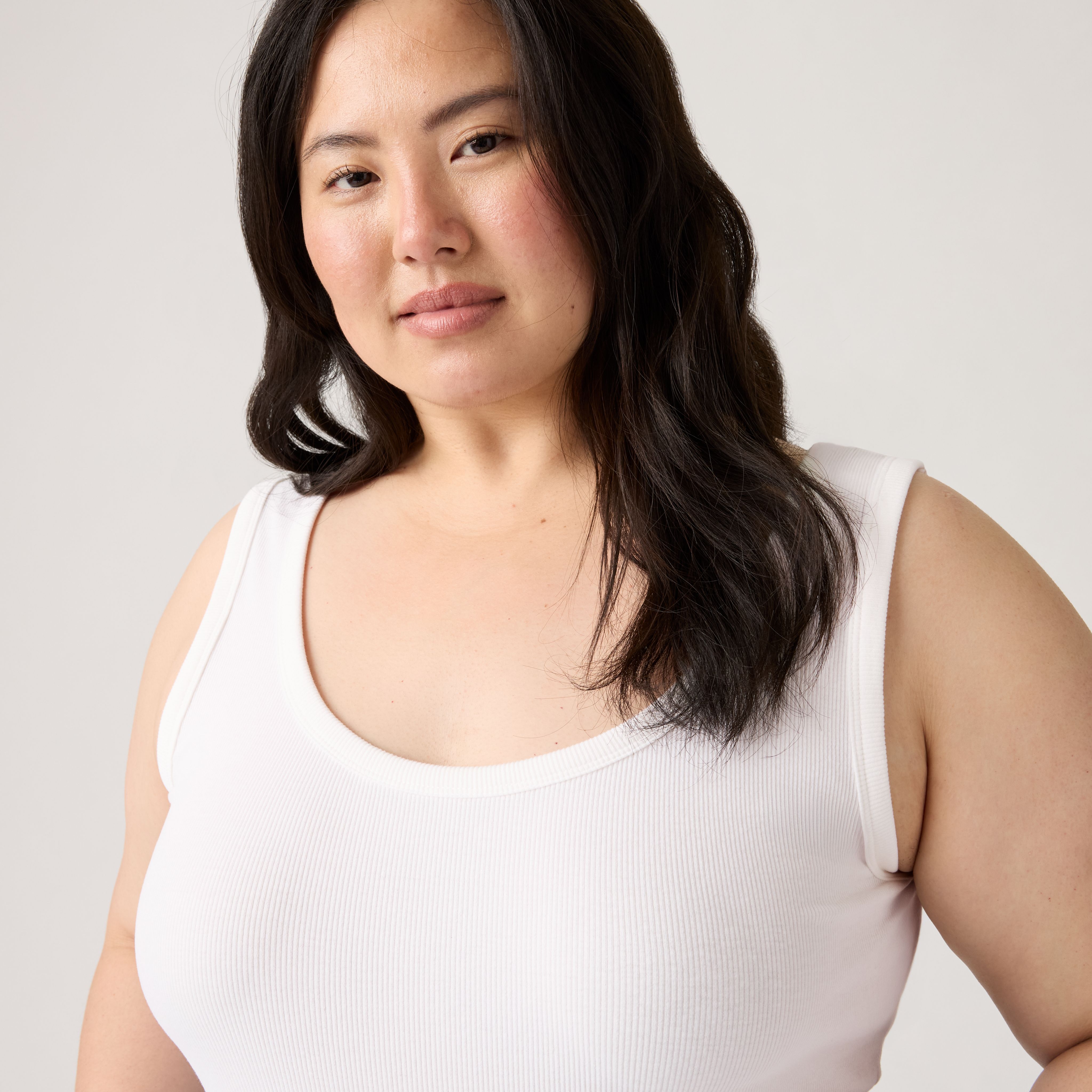 Hayes Ribbed Tank Top (Plus Size) 2
