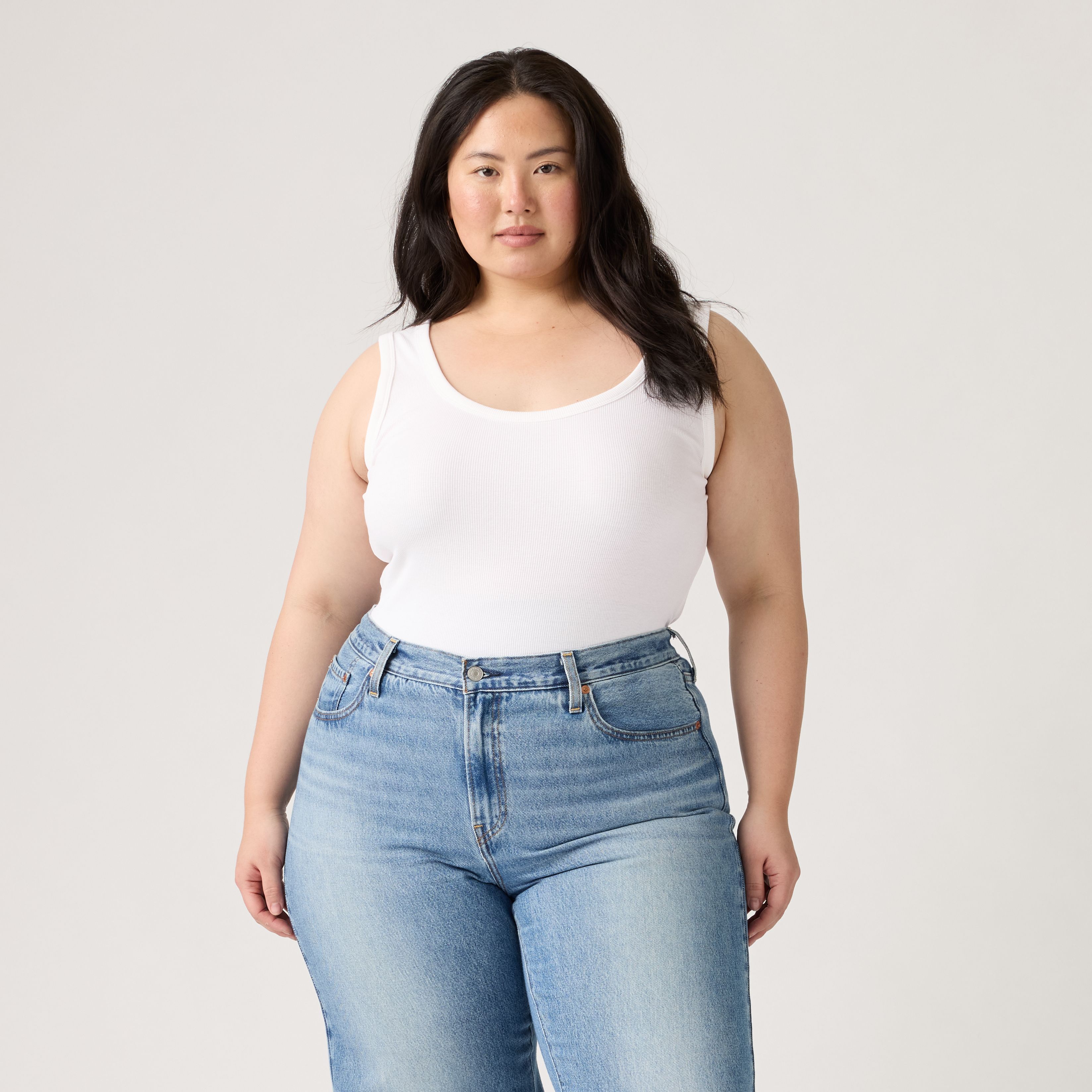 Hayes Ribbed Tank Top (Plus Size) 10