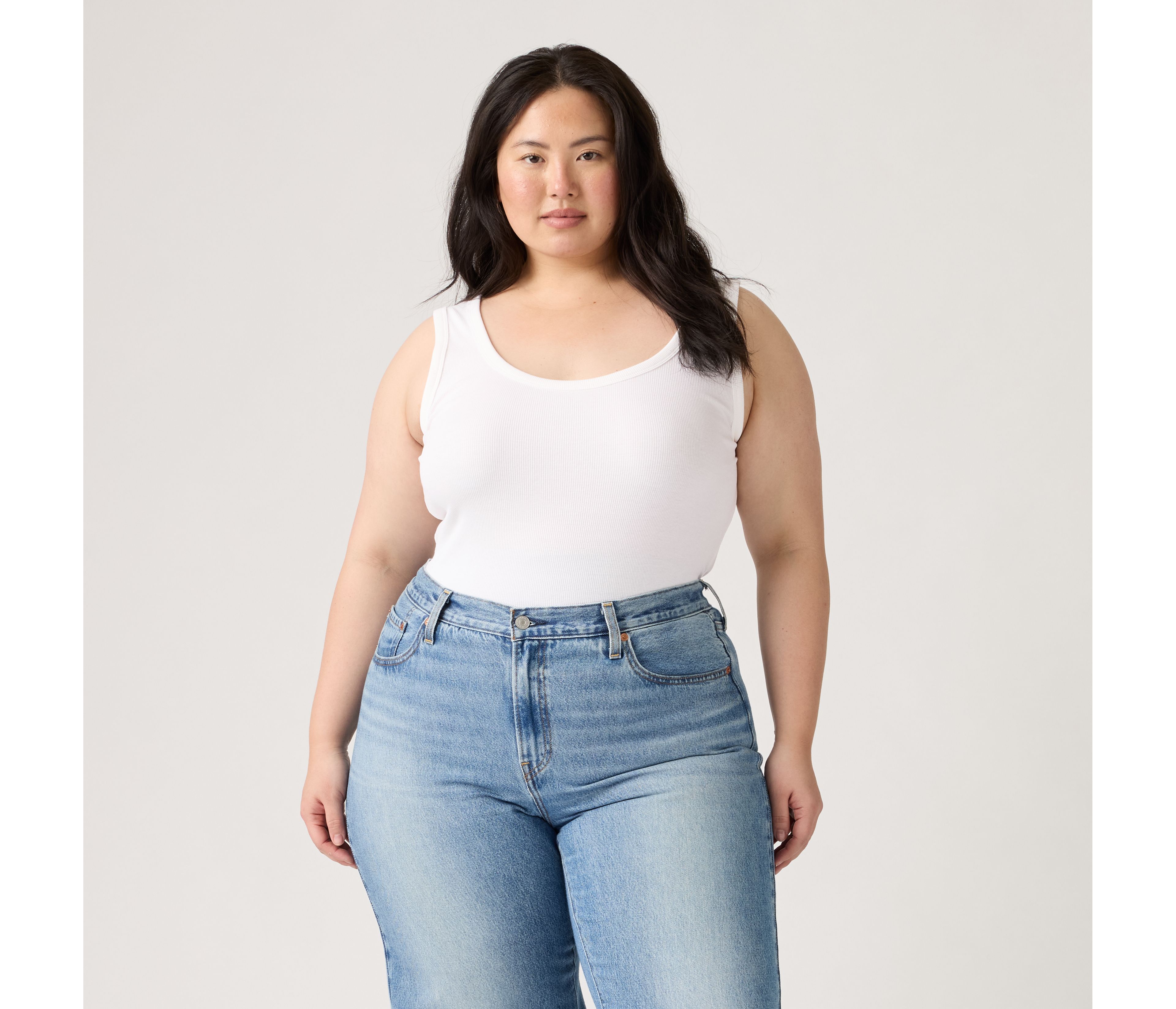 Hayes Ribbed Tank Top (Plus Size
