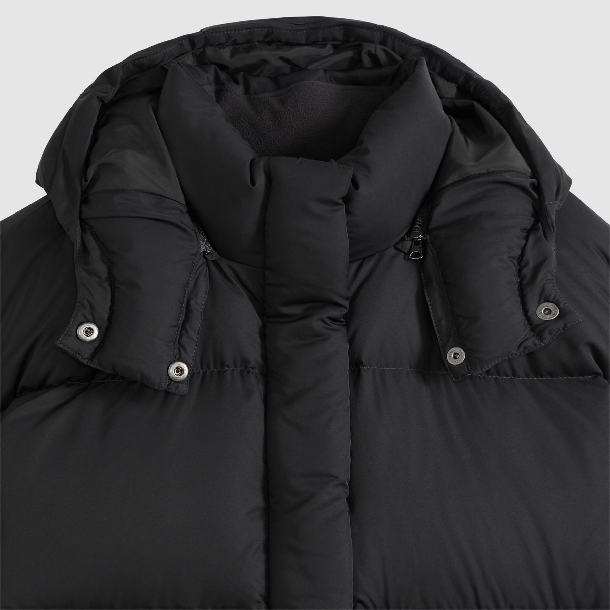 Tate Bubble Puffer Jacket — Anthracite Night - Black