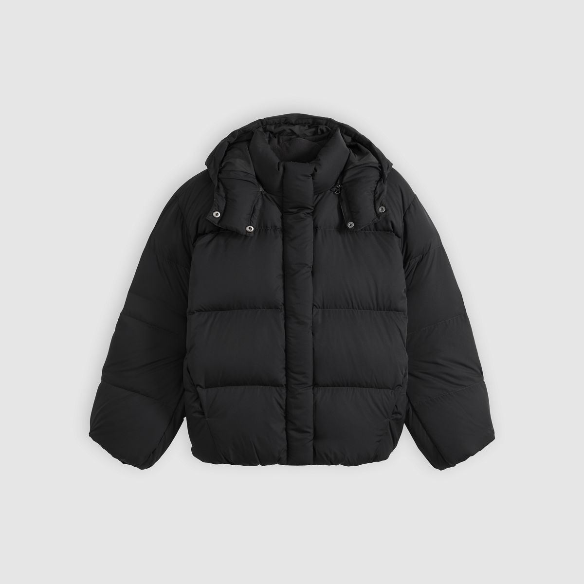 Tate Bubble Puffer Jacket — Anthracite Night - Black