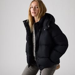 Tate Bubble Puffer Jacket — Anthracite Night - Black 1