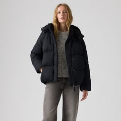 Tate Bubble Puffer Jacket — Anthracite Night - Black 3