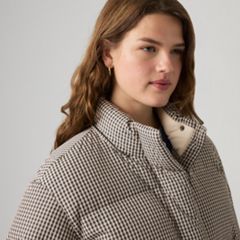 Tate Bubble Puffer Jacket — Yoli Gingham Plaid As Header - Multi-Color 2