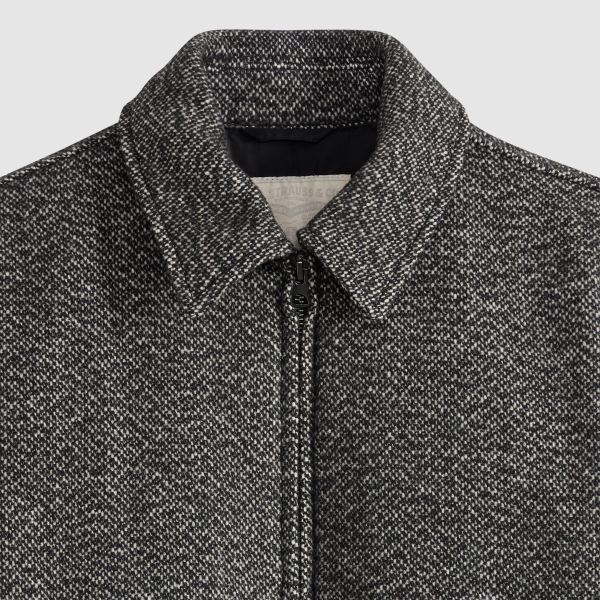 Skyler Bomber Jacket — Skyler Donegal Black & White - Black