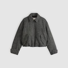 Skyler Bomber Jacket — Skyler Donegal Black & White - Black 5