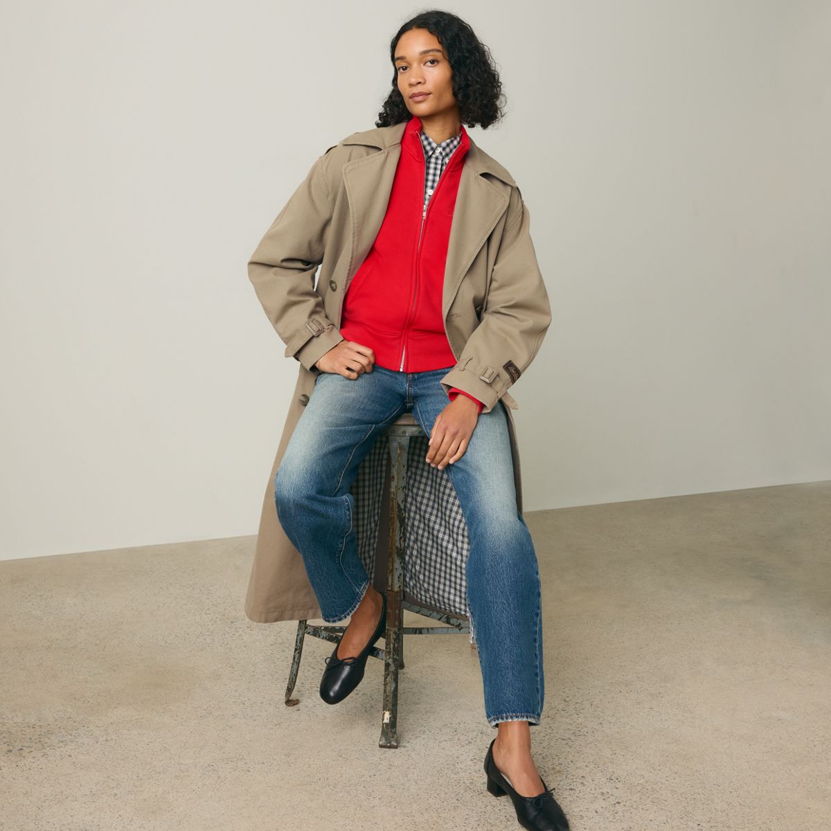 Serena Trench Coat — Fallen Rock - Brown