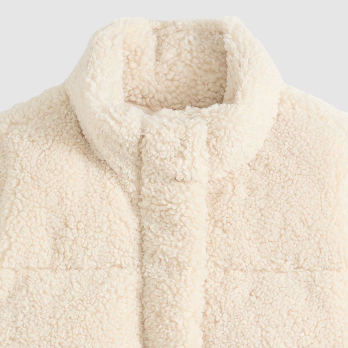 Brynn Cropped Puffer Jacket — White Swan - White