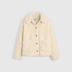 Rema Sherpa Jacket — White Swan - Grey 5