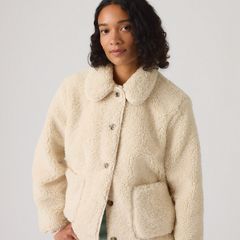 Rema Sherpa Jacket — White Swan - Grey 2