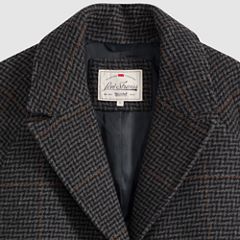 Ada Coat — Justine Plaid Magnet - Black 6