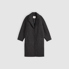 Ada Coat — Justine Plaid Magnet - Black 5