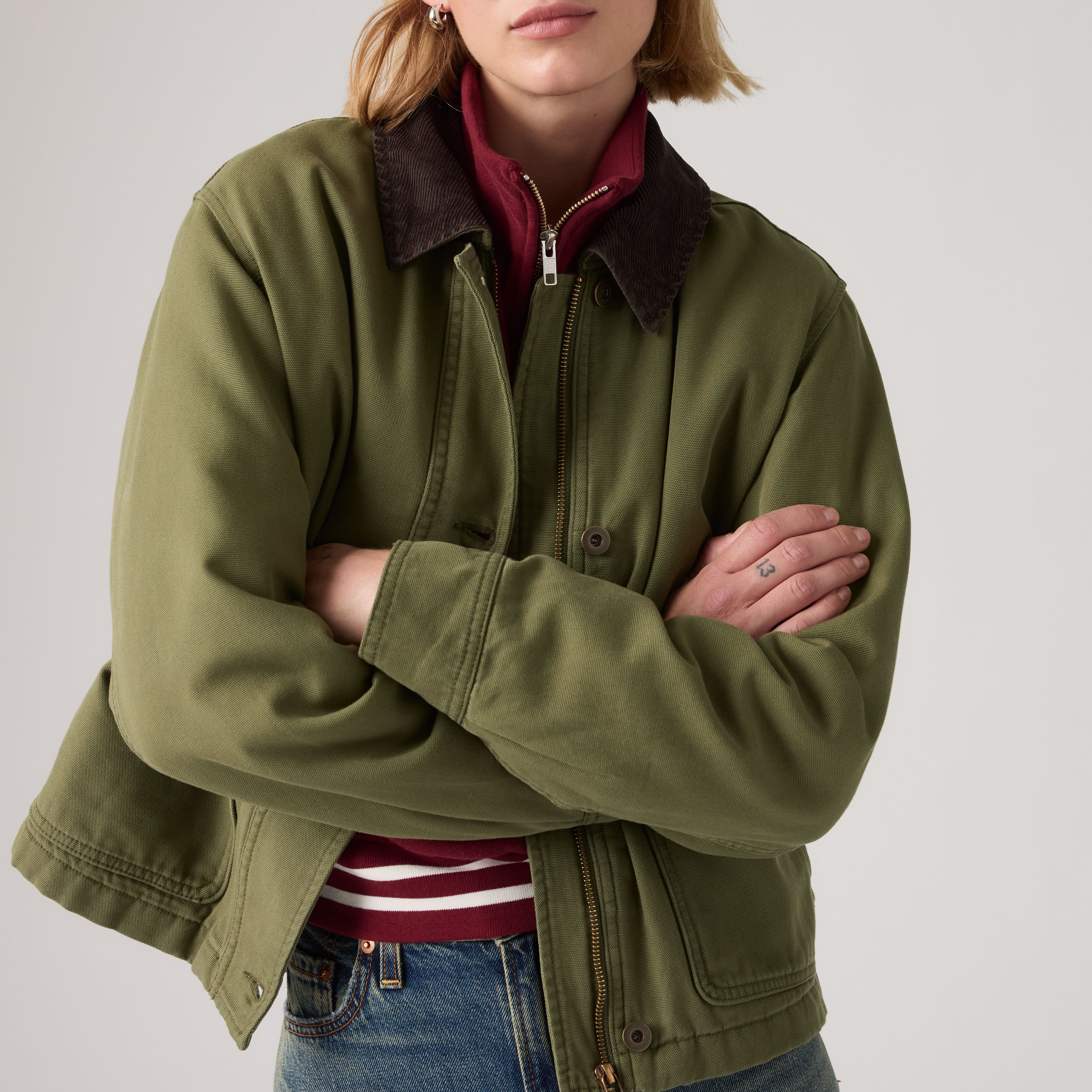 Bree Cropped Chore Jacket 2