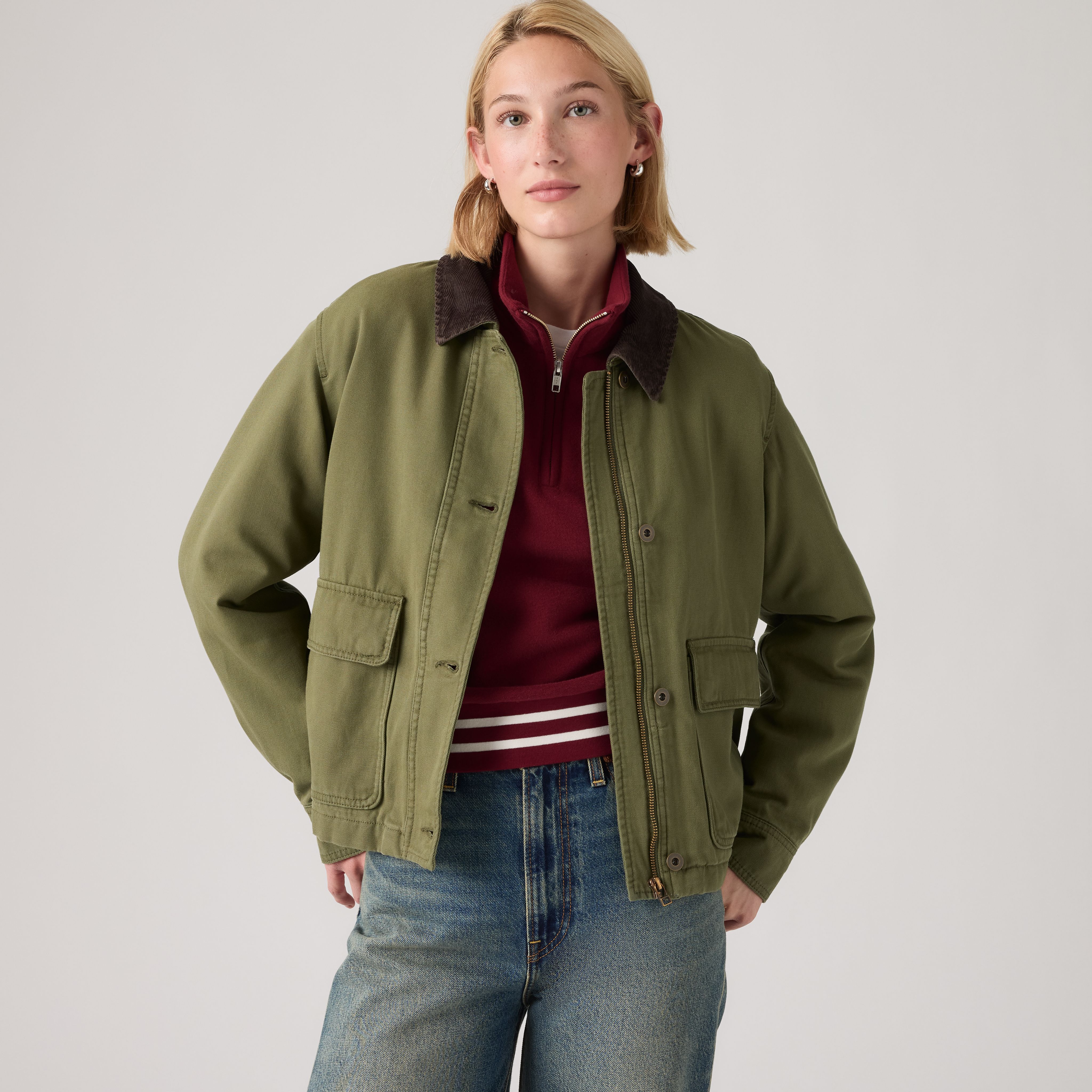 Bree Cropped Chore Jacket 1