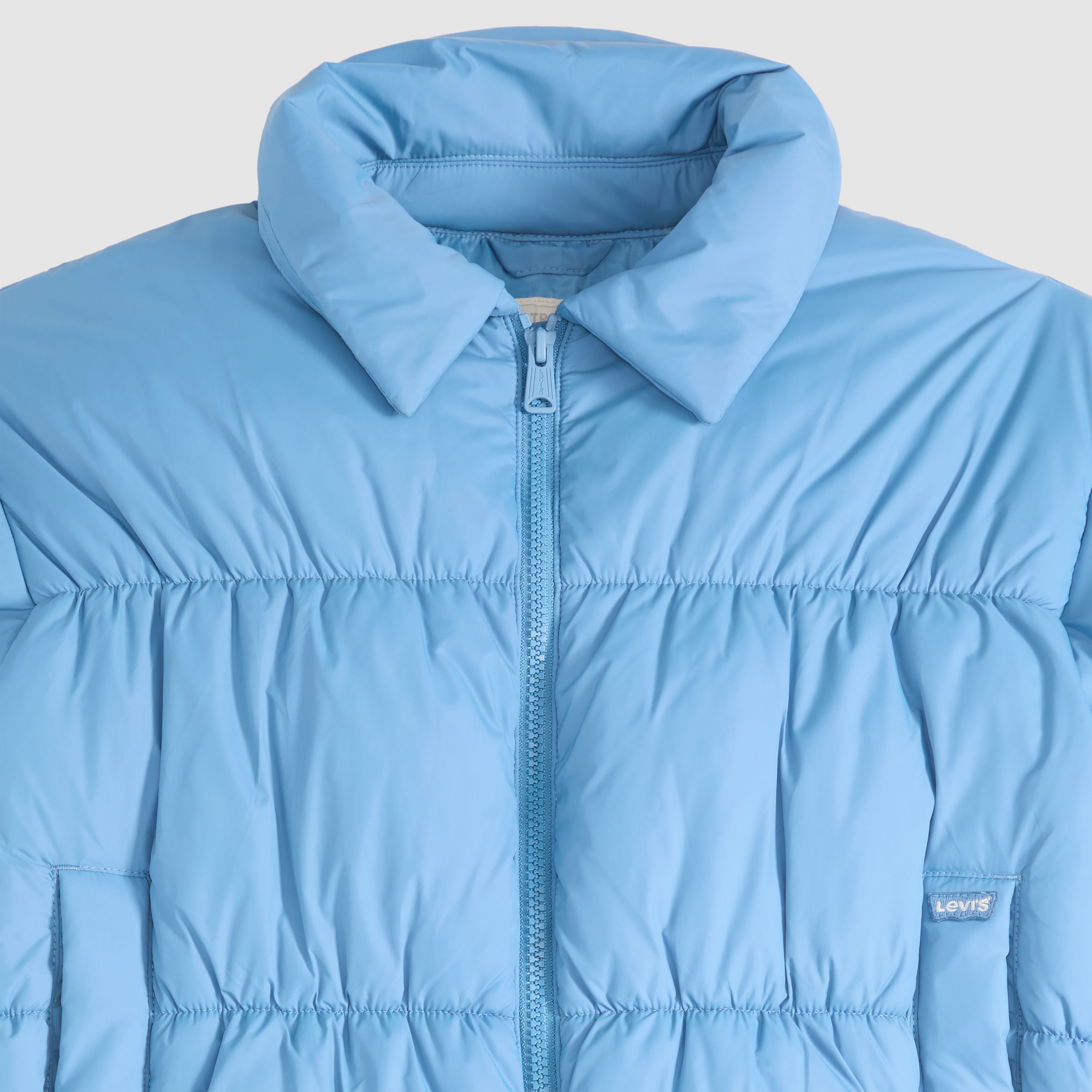 Presley Cropped Collared Puffer Jacket 6