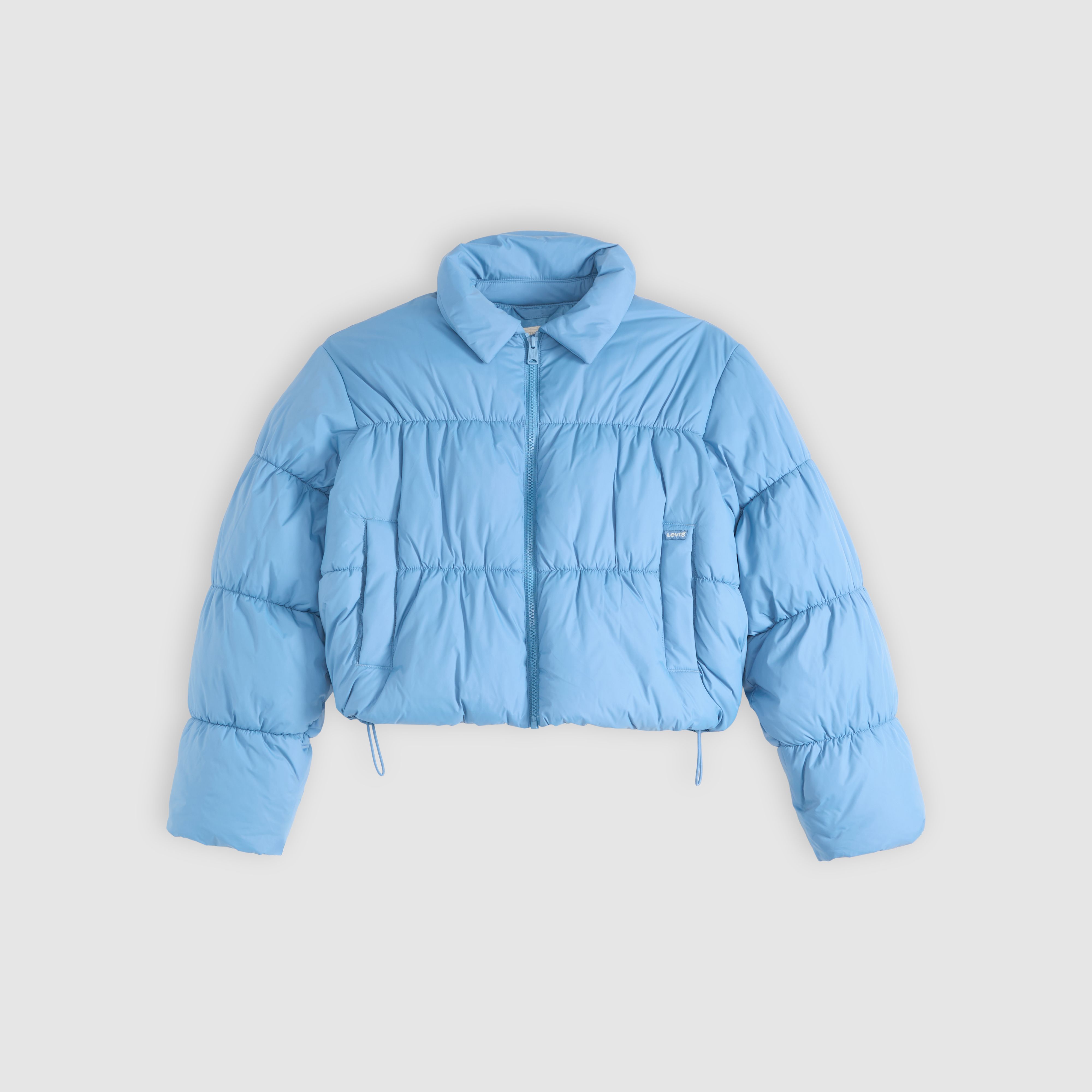 Presley Cropped Collared Puffer Jacket 5