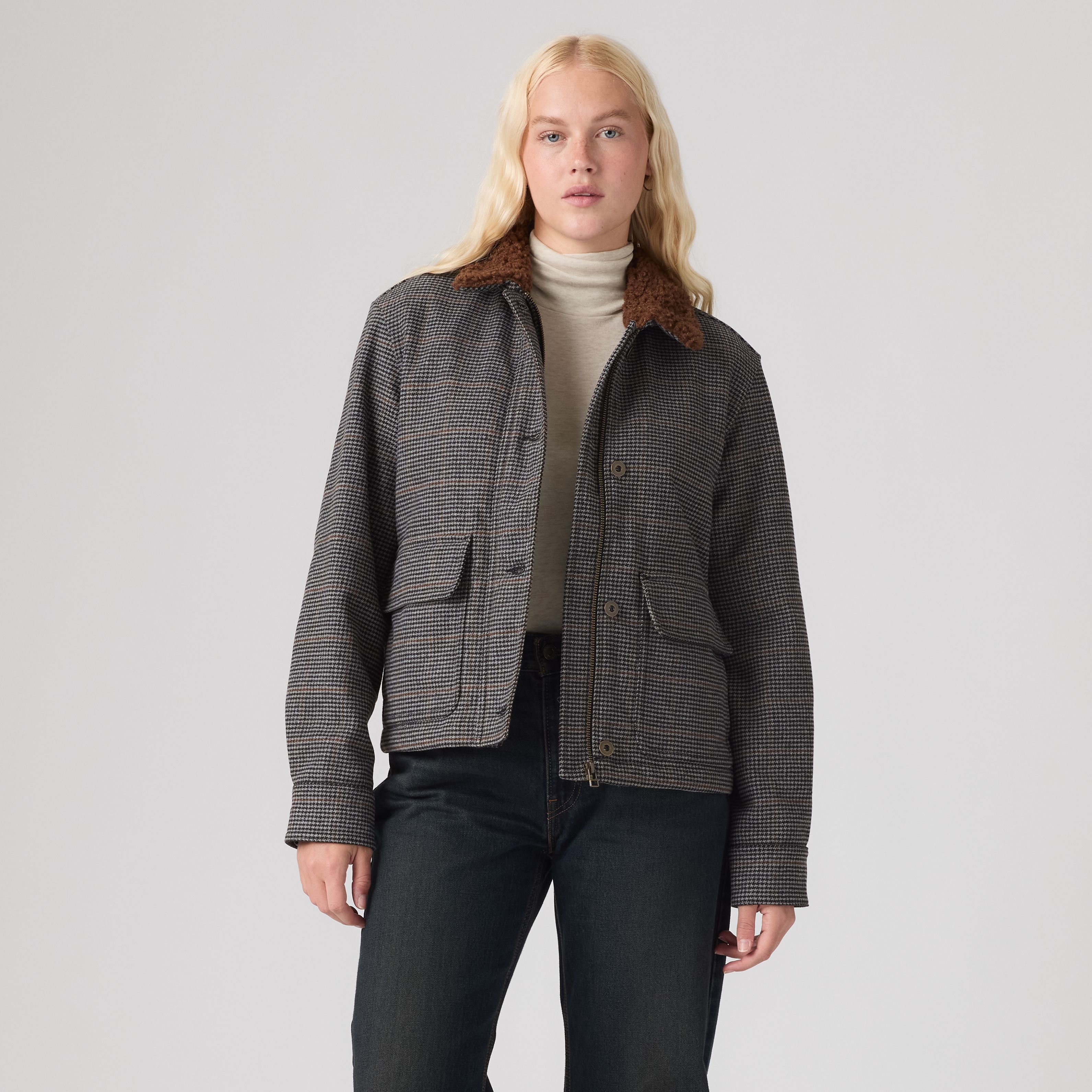 Bree Cropped Sherpa Chore Jacket 3