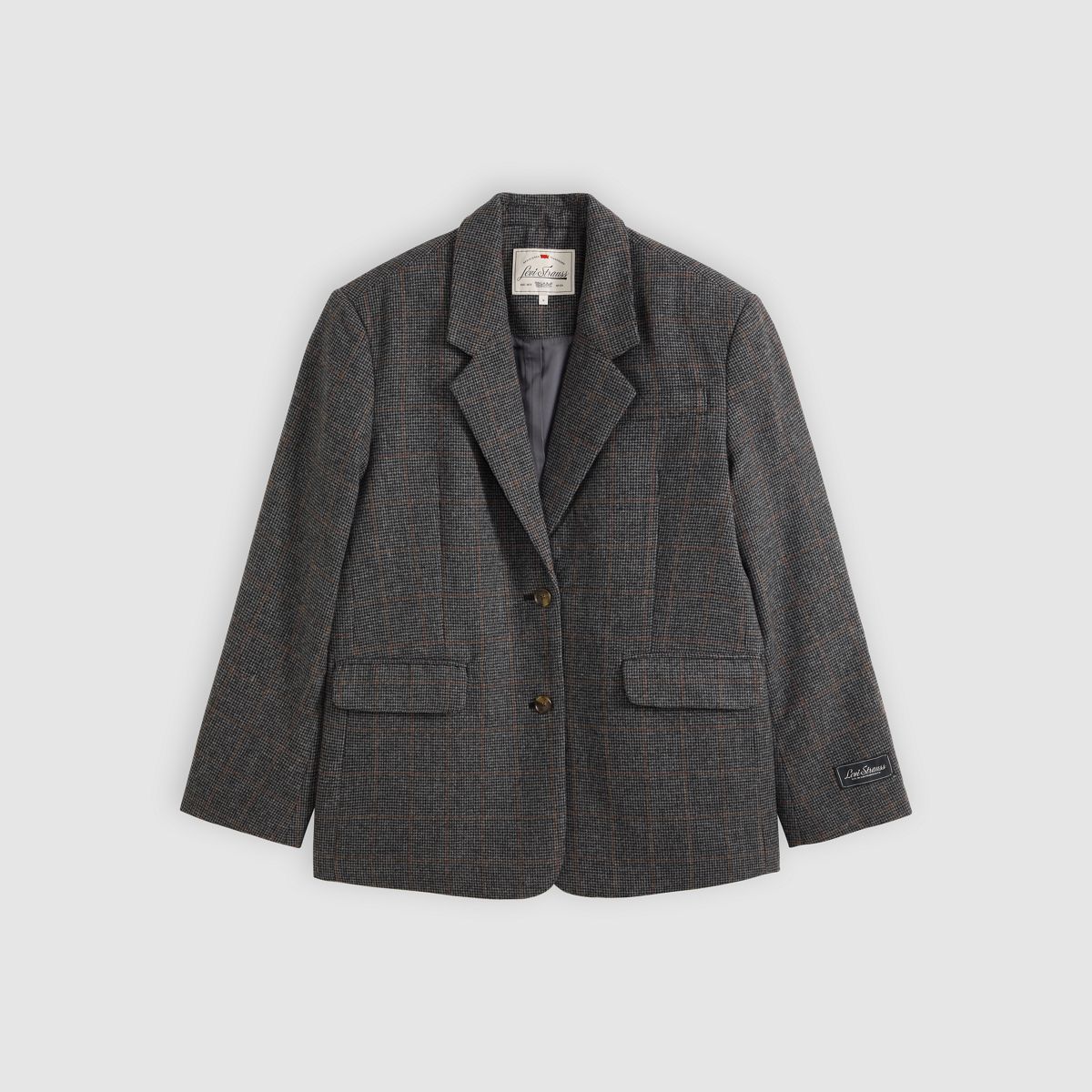 Luna Relaxed Blazer — Luna Glen Plaid As Sample - Multi-Color
