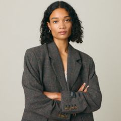 Luna Relaxed Blazer — Luna Glen Plaid As Sample - Multi-Color 3