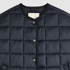 Poppy Quilted Puffer Jacket — Anthracite Night - Black 6